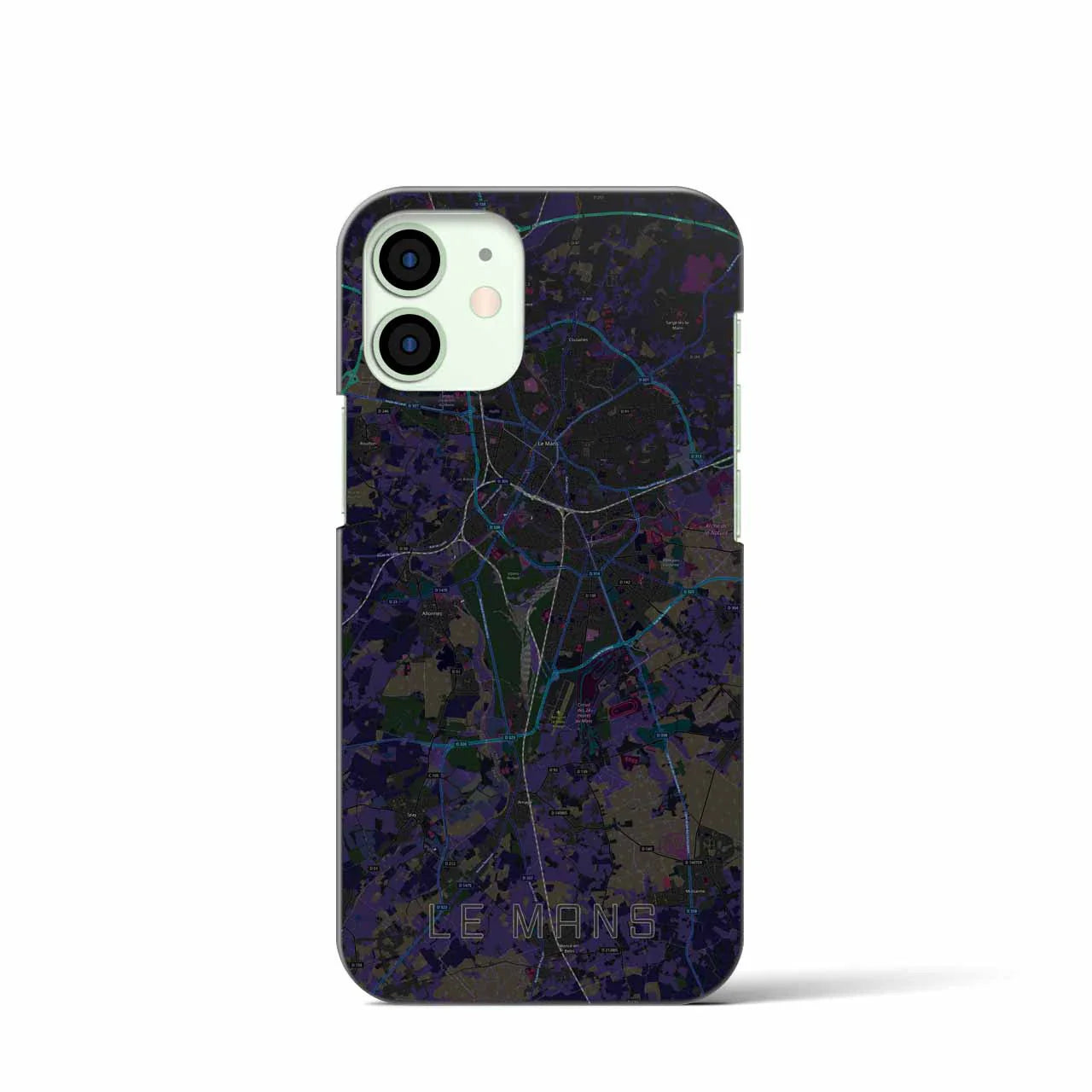 【ル・マン(フランス)】地図柄iPhoneケース(バックカバータイプ)
