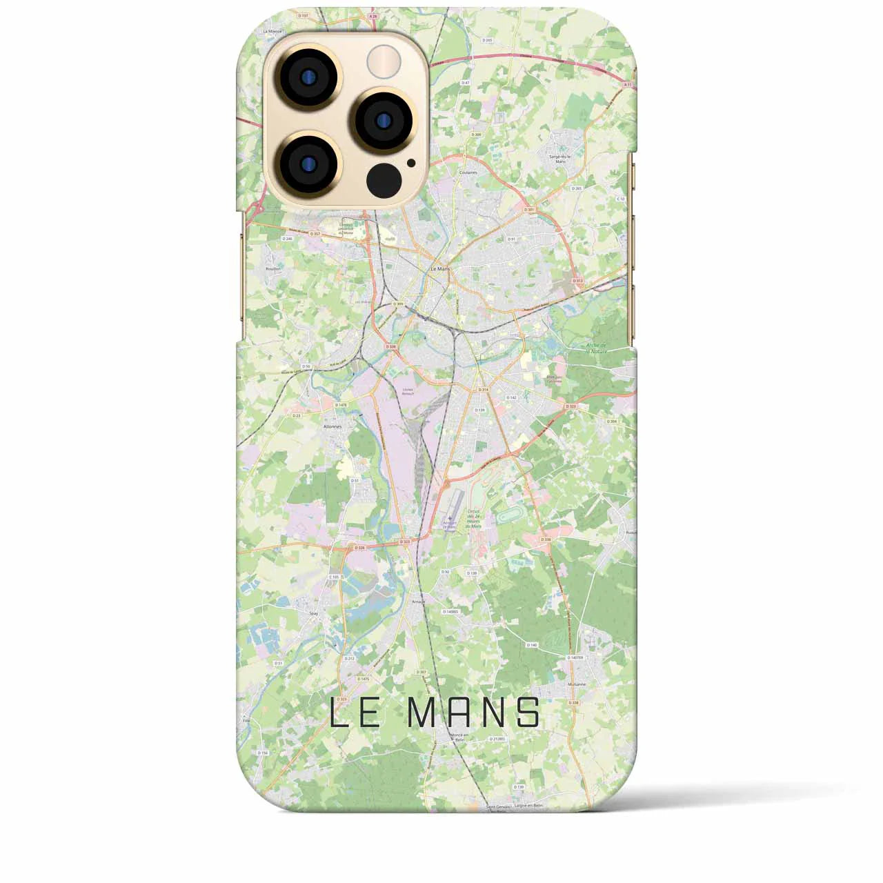 【ル・マン(フランス)】地図柄iPhoneケース(バックカバータイプ)