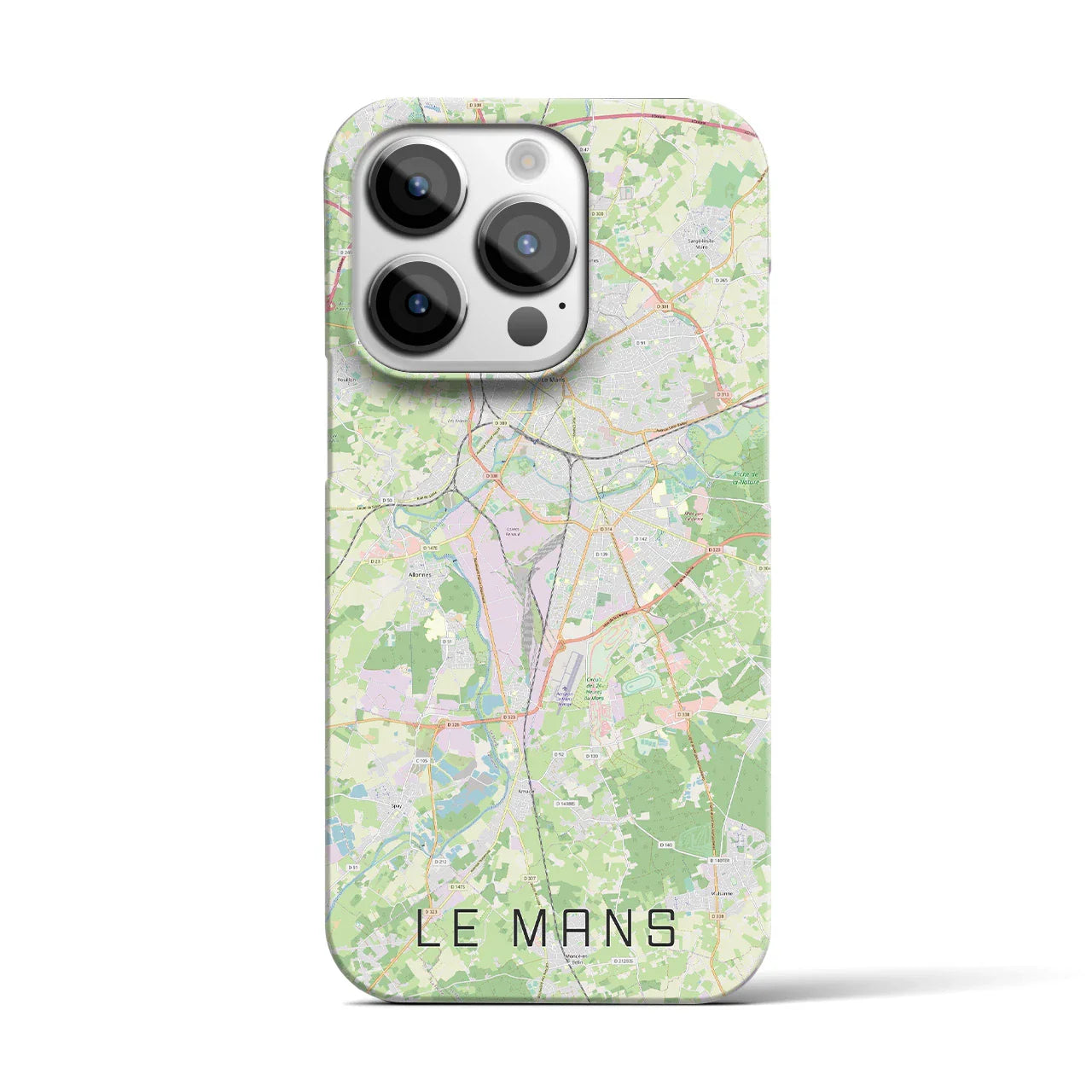 【ル・マン(フランス)】地図柄iPhoneケース(バックカバータイプ)