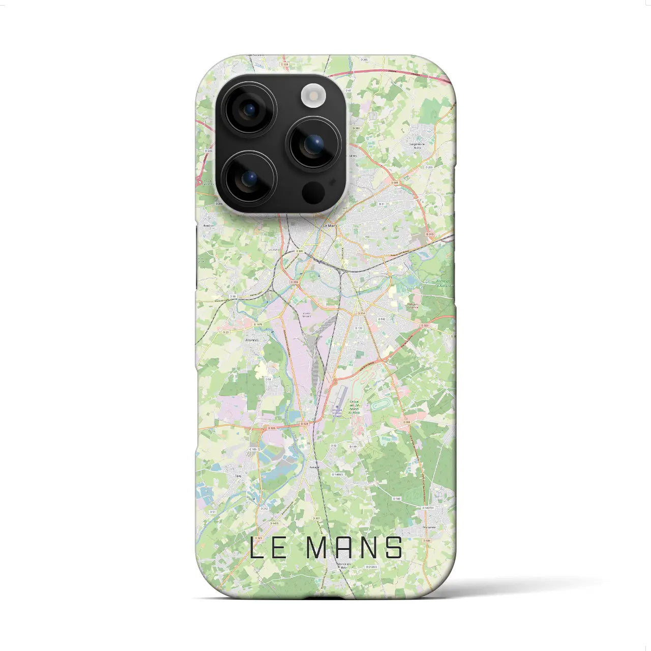 【ル・マン(フランス)】地図柄iPhoneケース(バックカバータイプ)