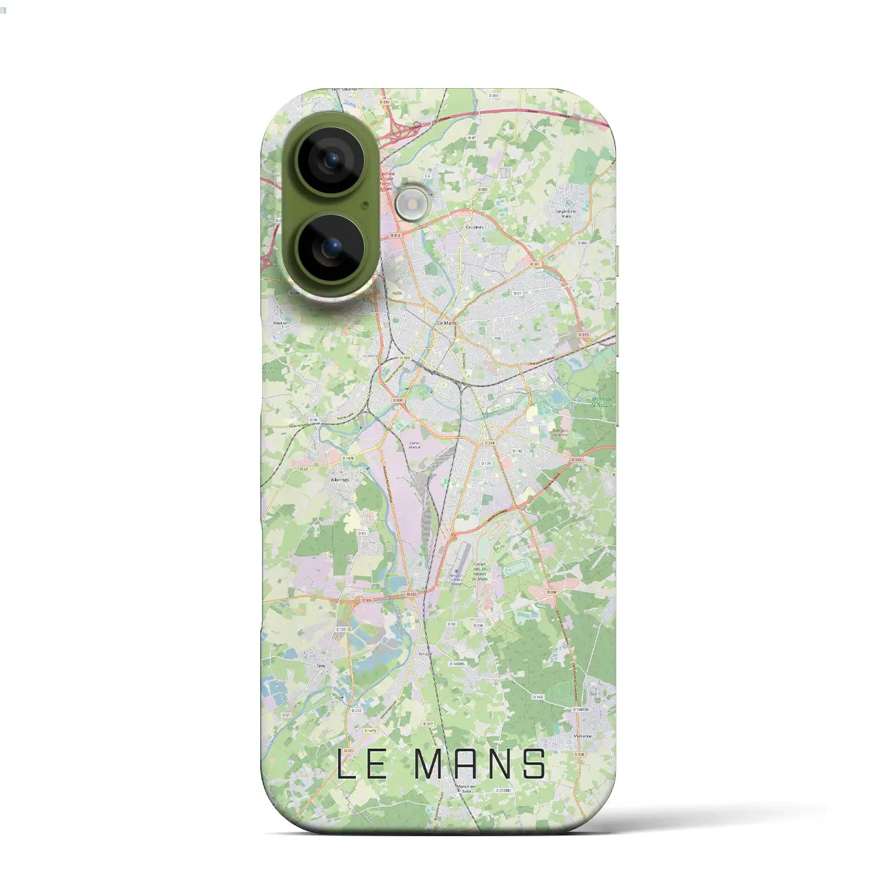 【ル・マン(フランス)】地図柄iPhoneケース(バックカバータイプ)