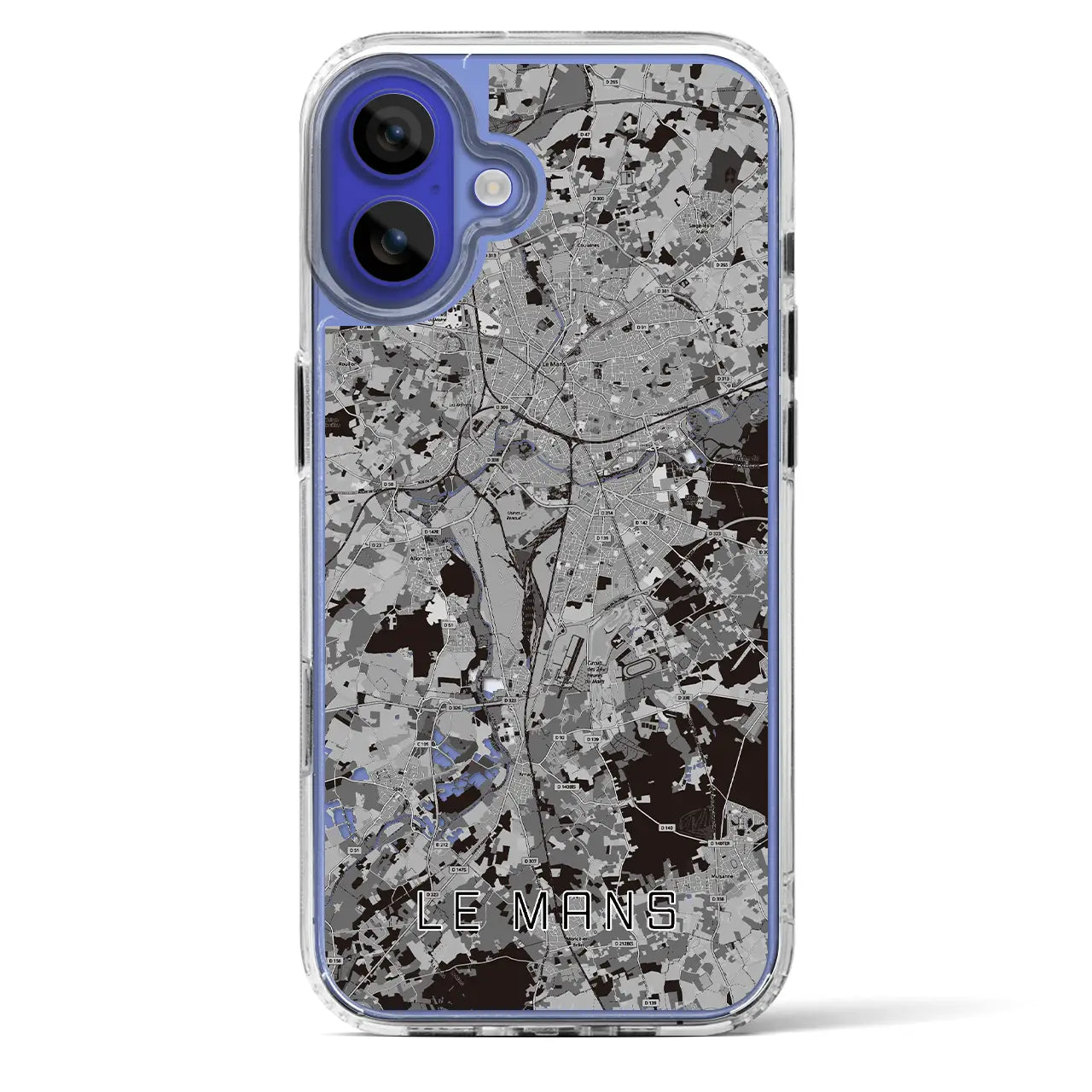 【ル・マン(フランス)】地図柄iPhoneケース(MagSafeタイプ)