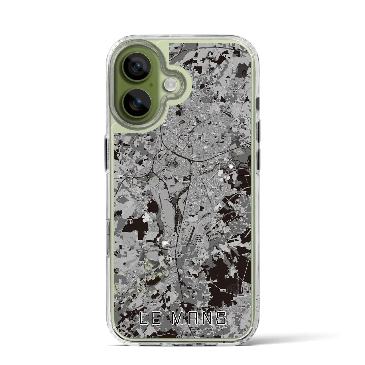 【ル・マン(フランス)】地図柄iPhoneケース(MagSafeタイプ)