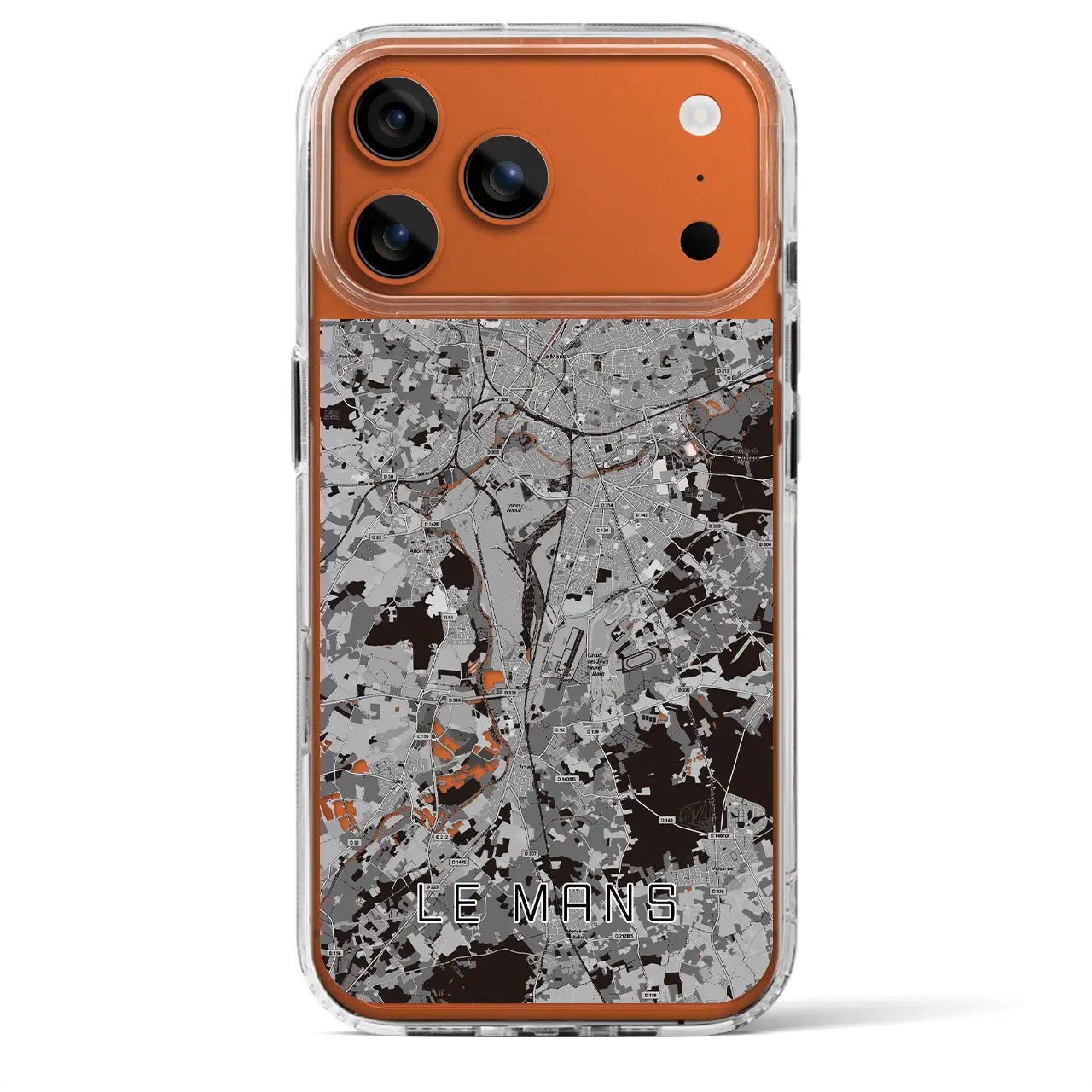 【ル・マン(フランス)】地図柄iPhoneケース(MagSafeタイプ)