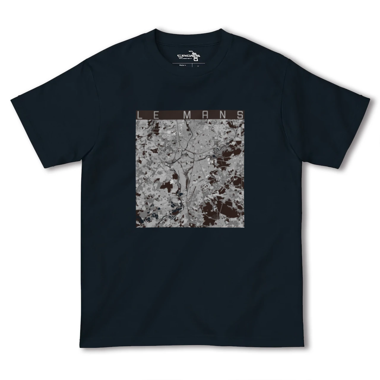 【ル・マン(フランス)】地図柄ヘビーウェイトTシャツ
