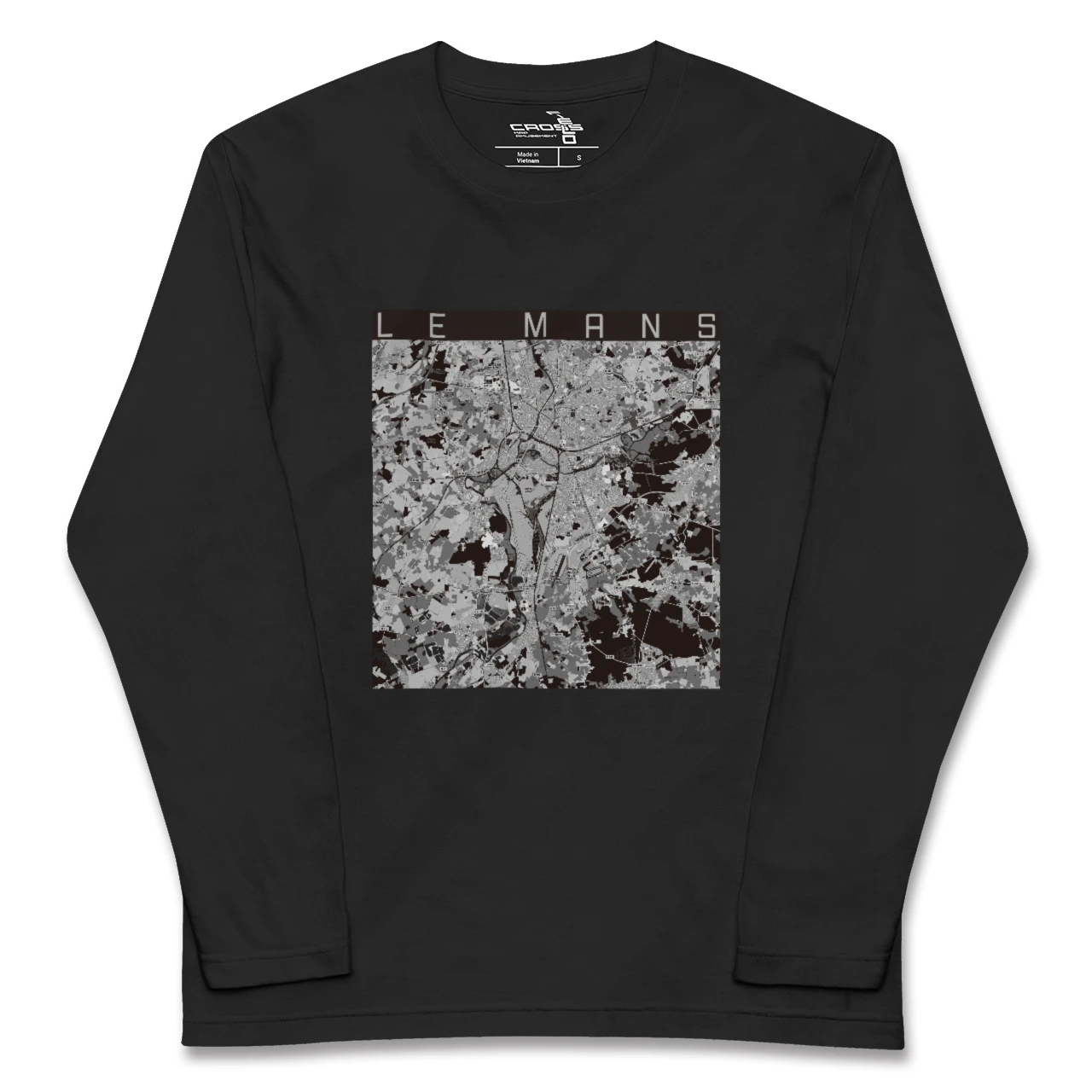 【ル・マン(フランス)】地図柄ロングスリーブTシャツ