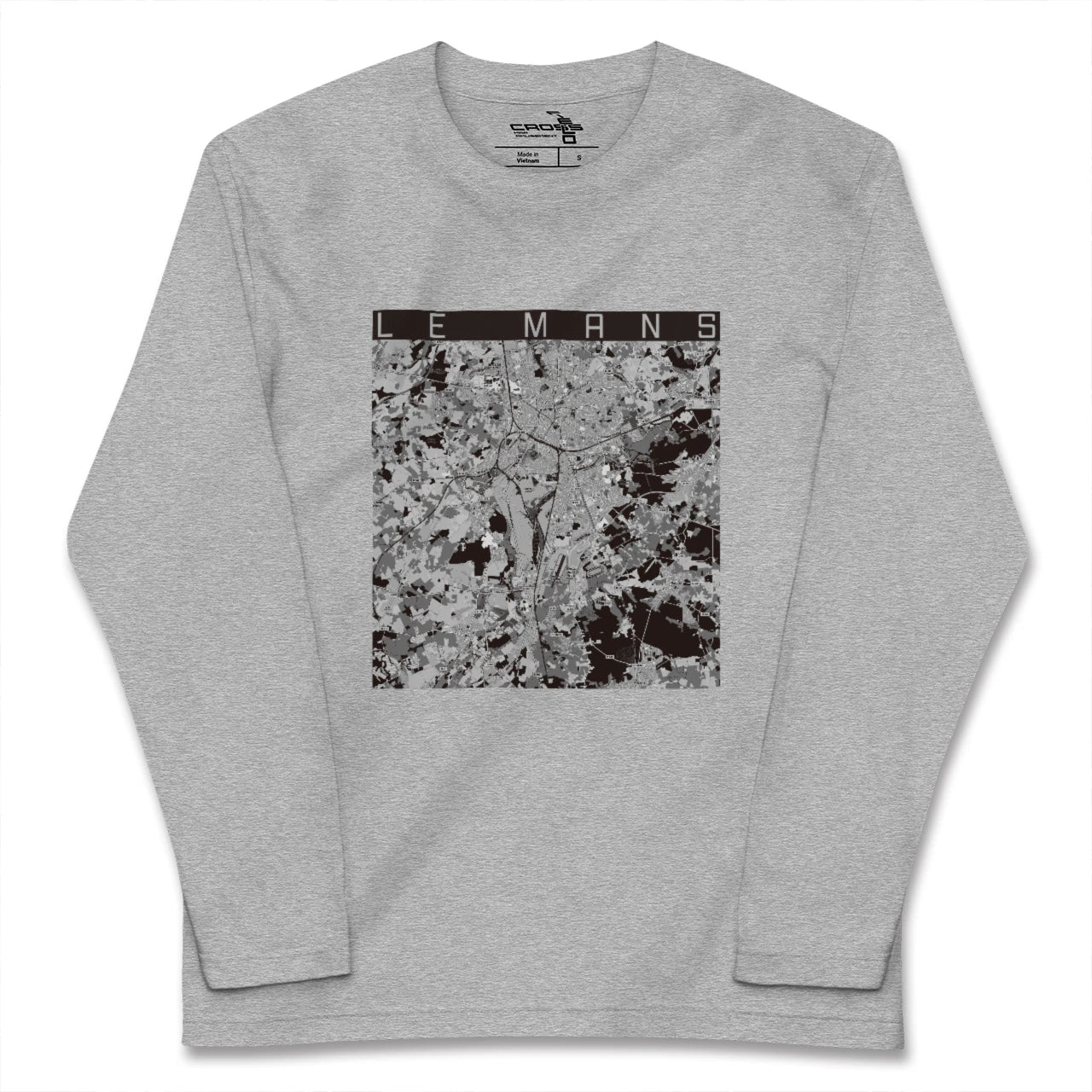 【ル・マン(フランス)】地図柄ロングスリーブTシャツ