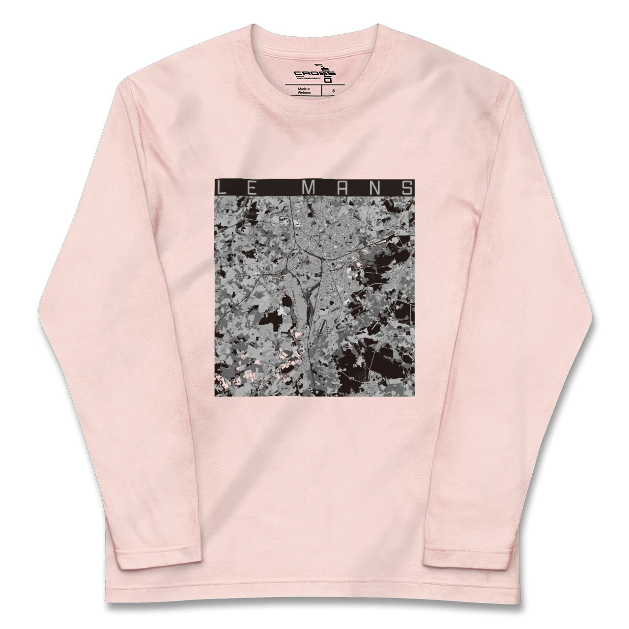 【ル・マン(フランス)】地図柄ロングスリーブTシャツ