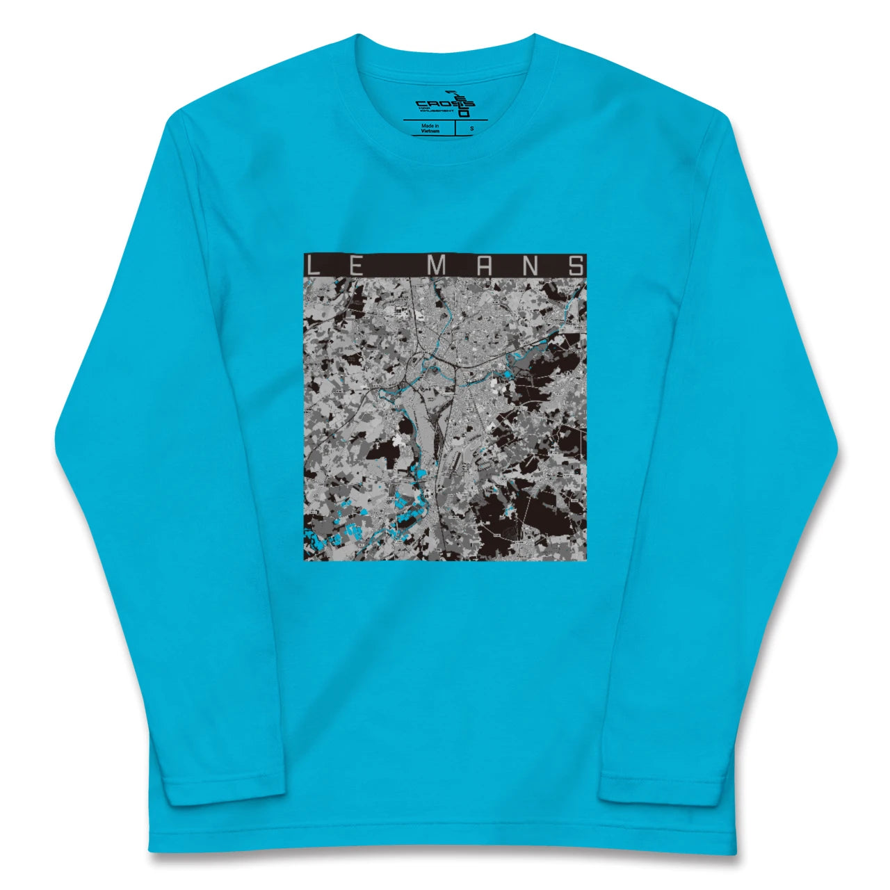 【ル・マン(フランス)】地図柄ロングスリーブTシャツ
