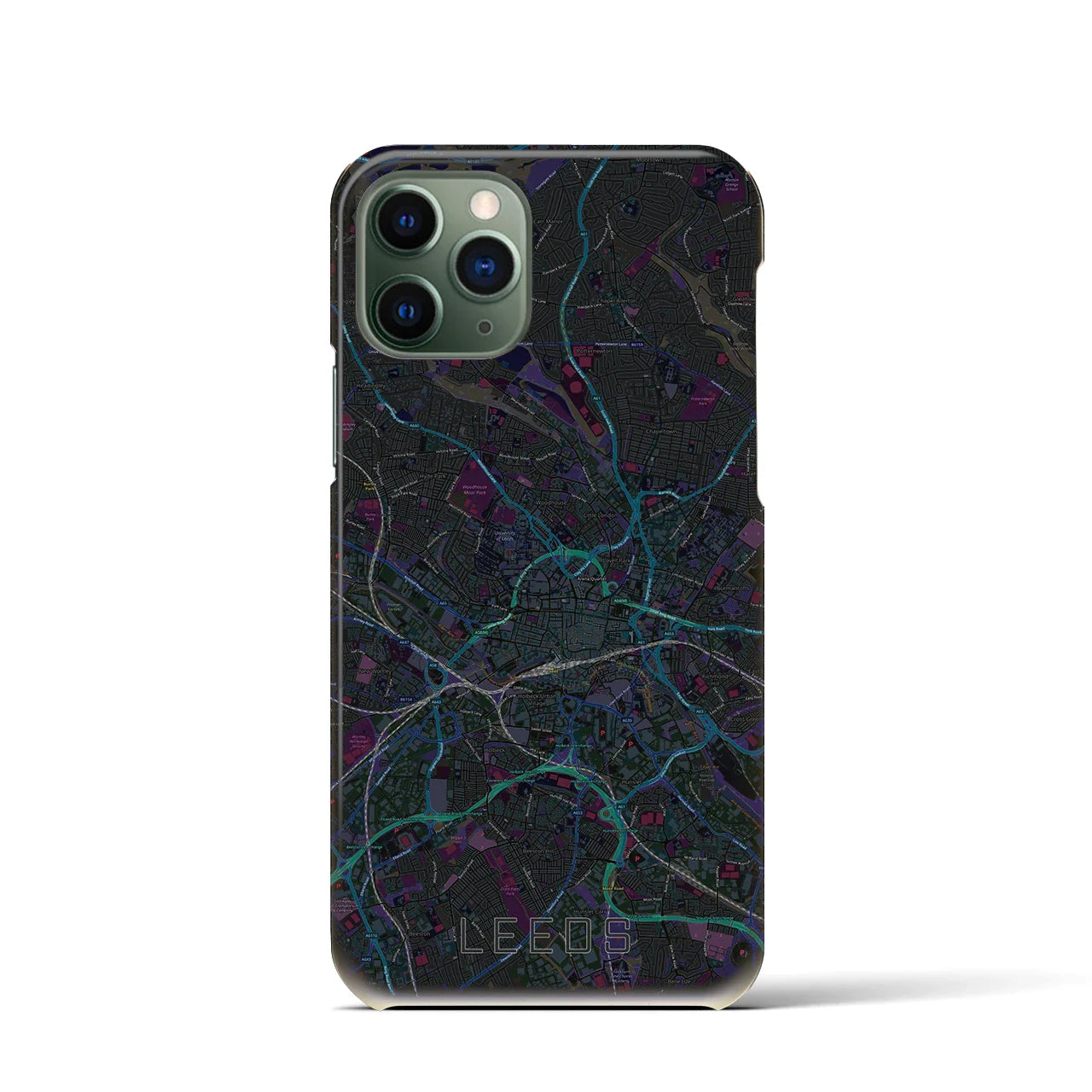 【リーズ(イギリス)】地図柄iPhoneケース(バックカバータイプ)