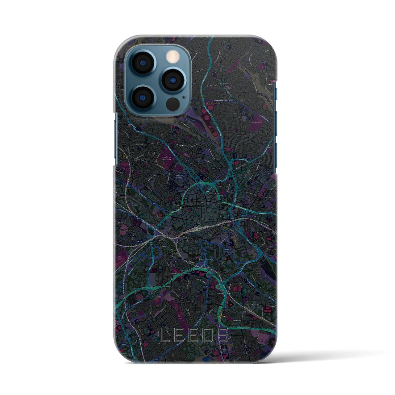 【リーズ(イギリス)】地図柄iPhoneケース(バックカバータイプ)