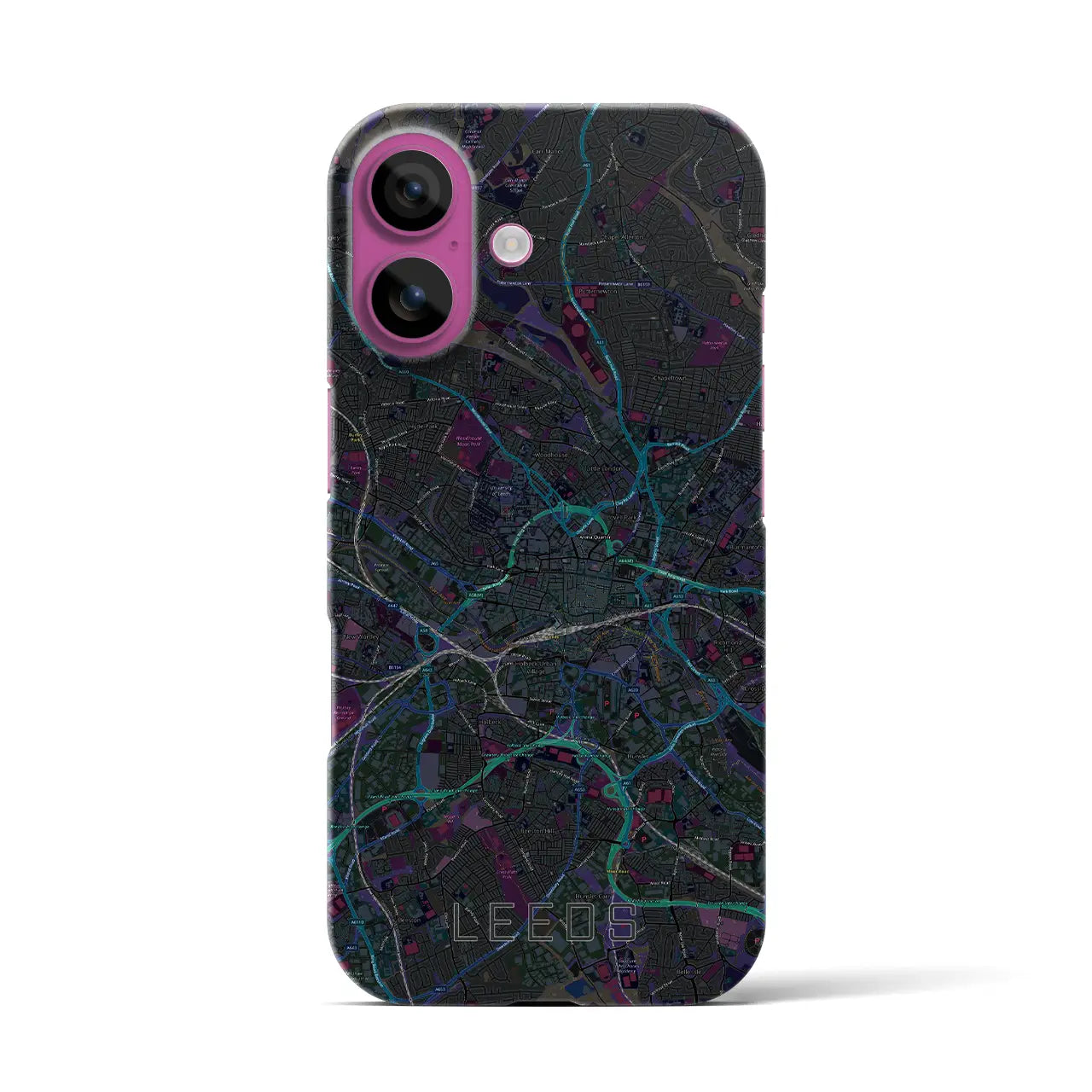 【リーズ(イギリス)】地図柄iPhoneケース(バックカバータイプ)