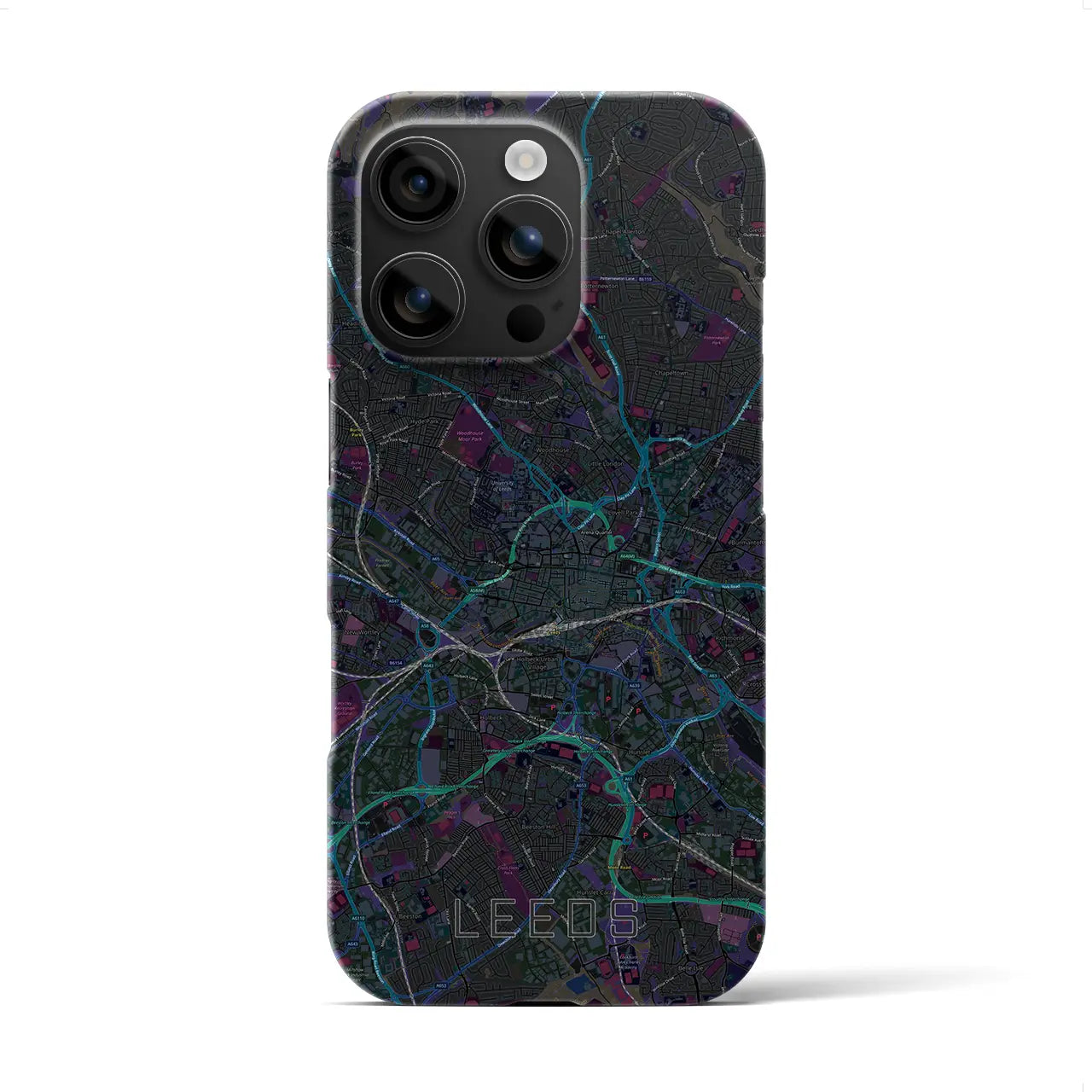 【リーズ(イギリス)】地図柄iPhoneケース(バックカバータイプ)