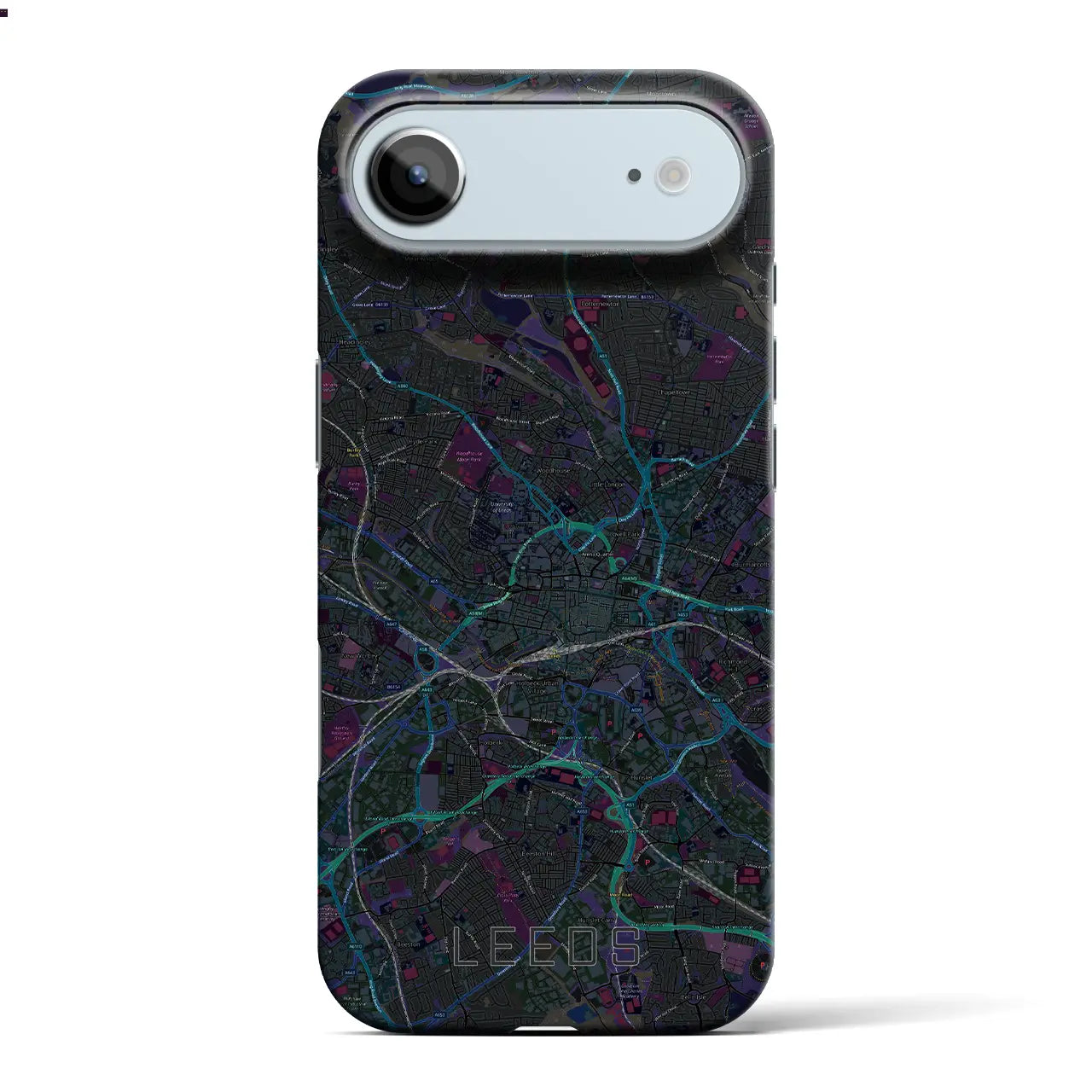 【リーズ(イギリス)】地図柄iPhoneケース(バックカバータイプ)