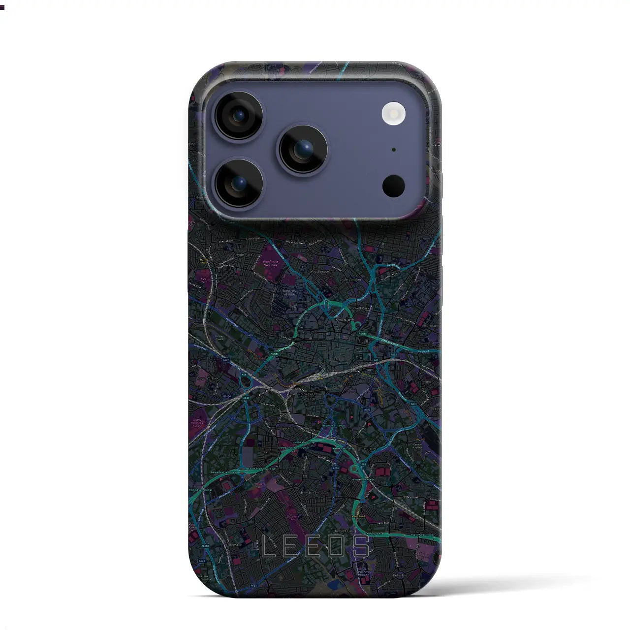 【リーズ(イギリス)】地図柄iPhoneケース(バックカバータイプ)