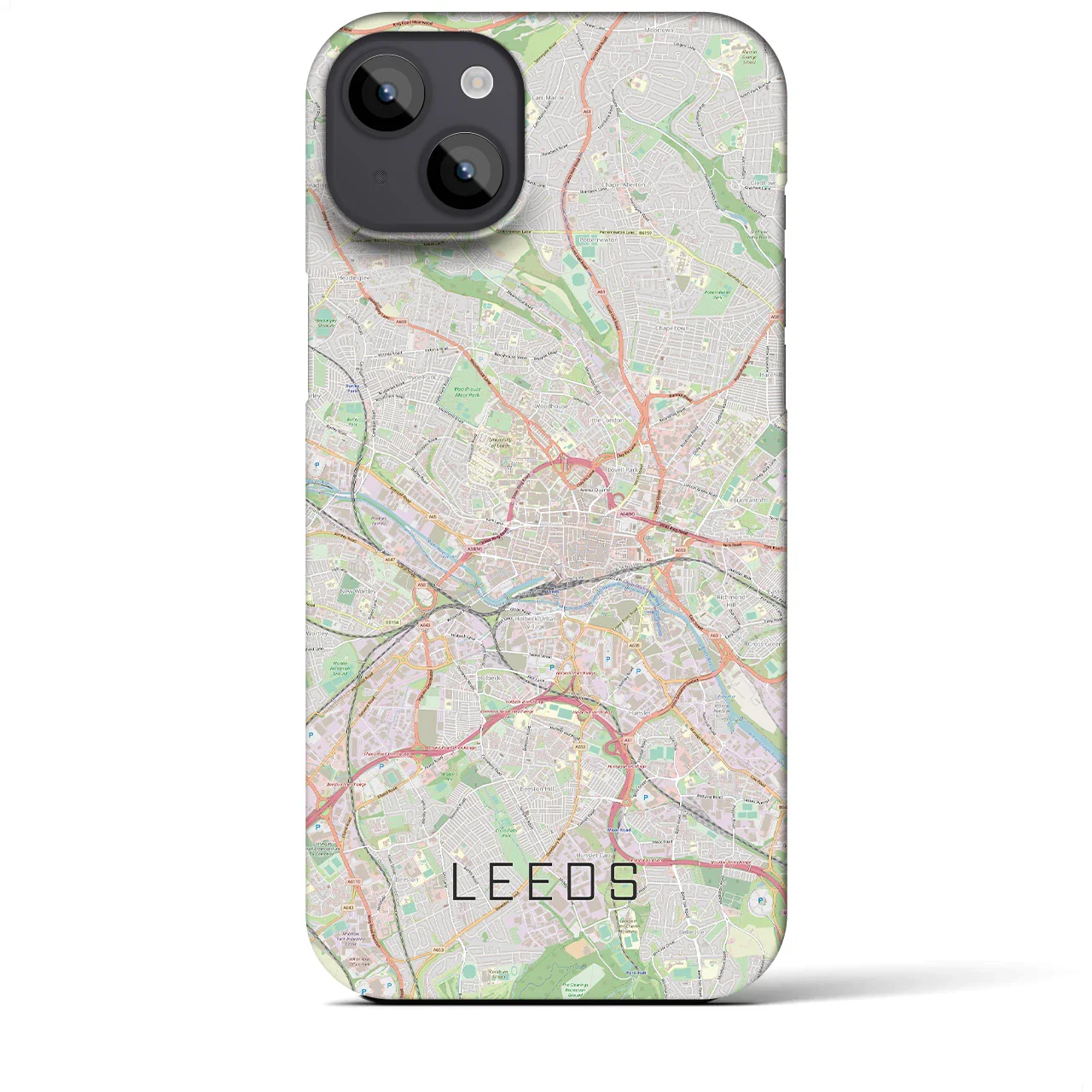 【リーズ(イギリス)】地図柄iPhoneケース(バックカバータイプ)