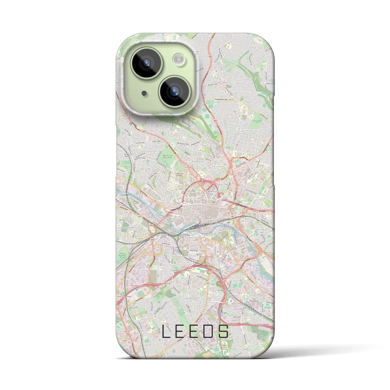【リーズ(イギリス)】地図柄iPhoneケース(バックカバータイプ)