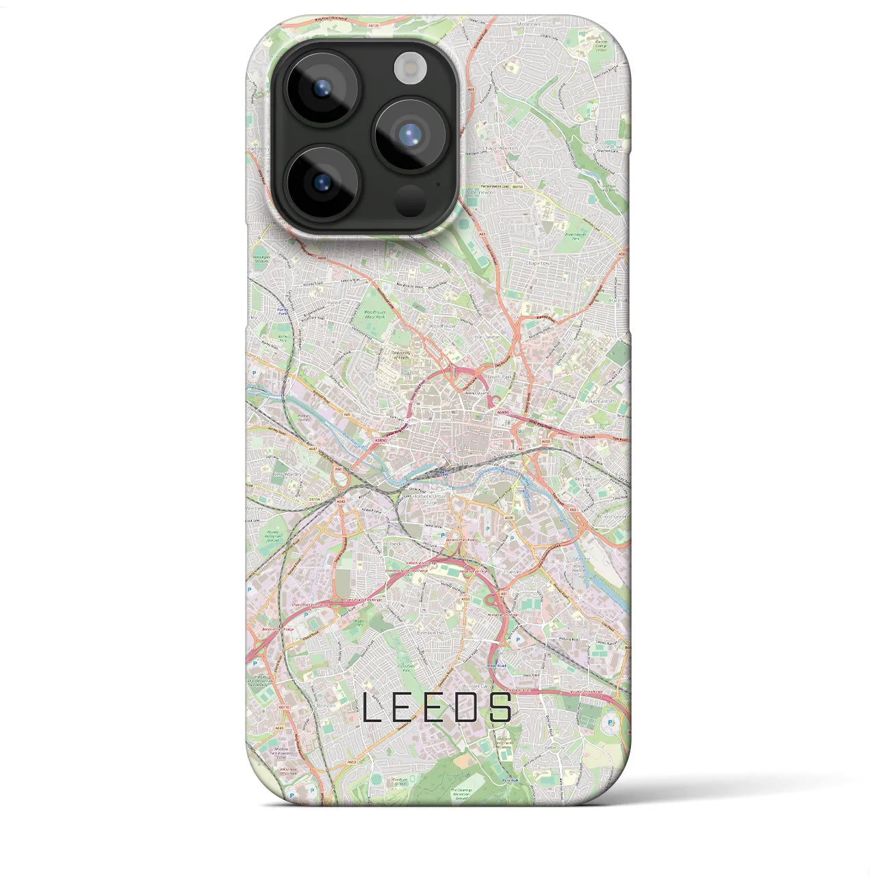 【リーズ(イギリス)】地図柄iPhoneケース(バックカバータイプ)