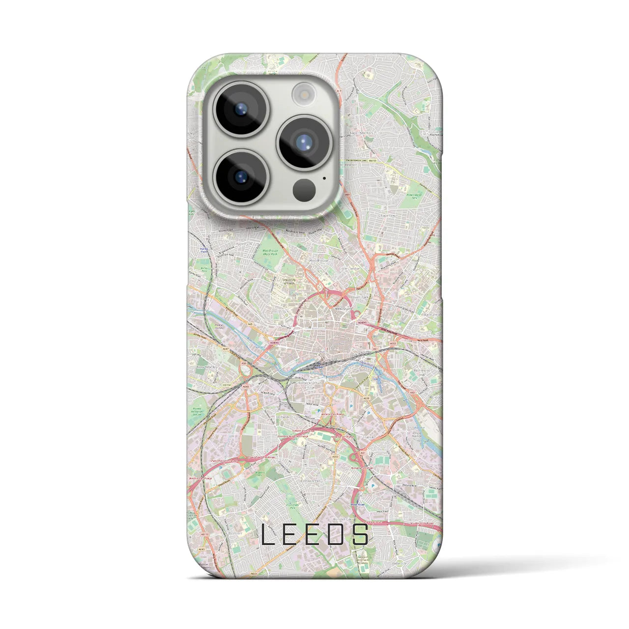 【リーズ(イギリス)】地図柄iPhoneケース(バックカバータイプ)