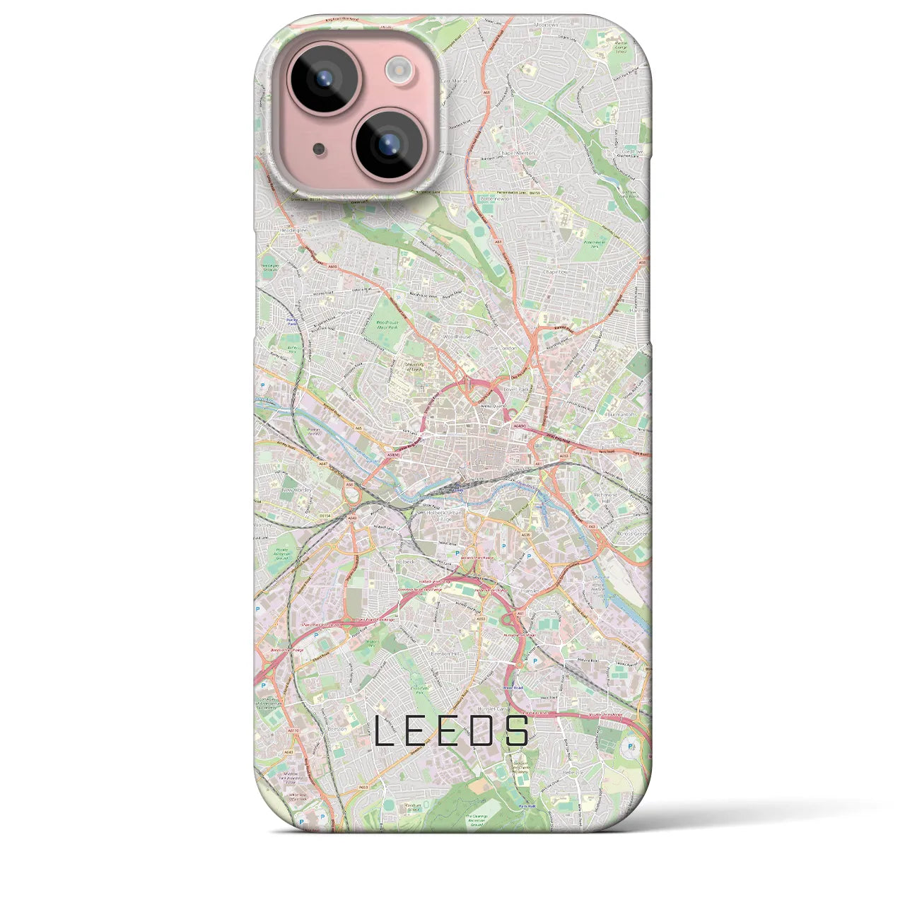 【リーズ(イギリス)】地図柄iPhoneケース(バックカバータイプ)