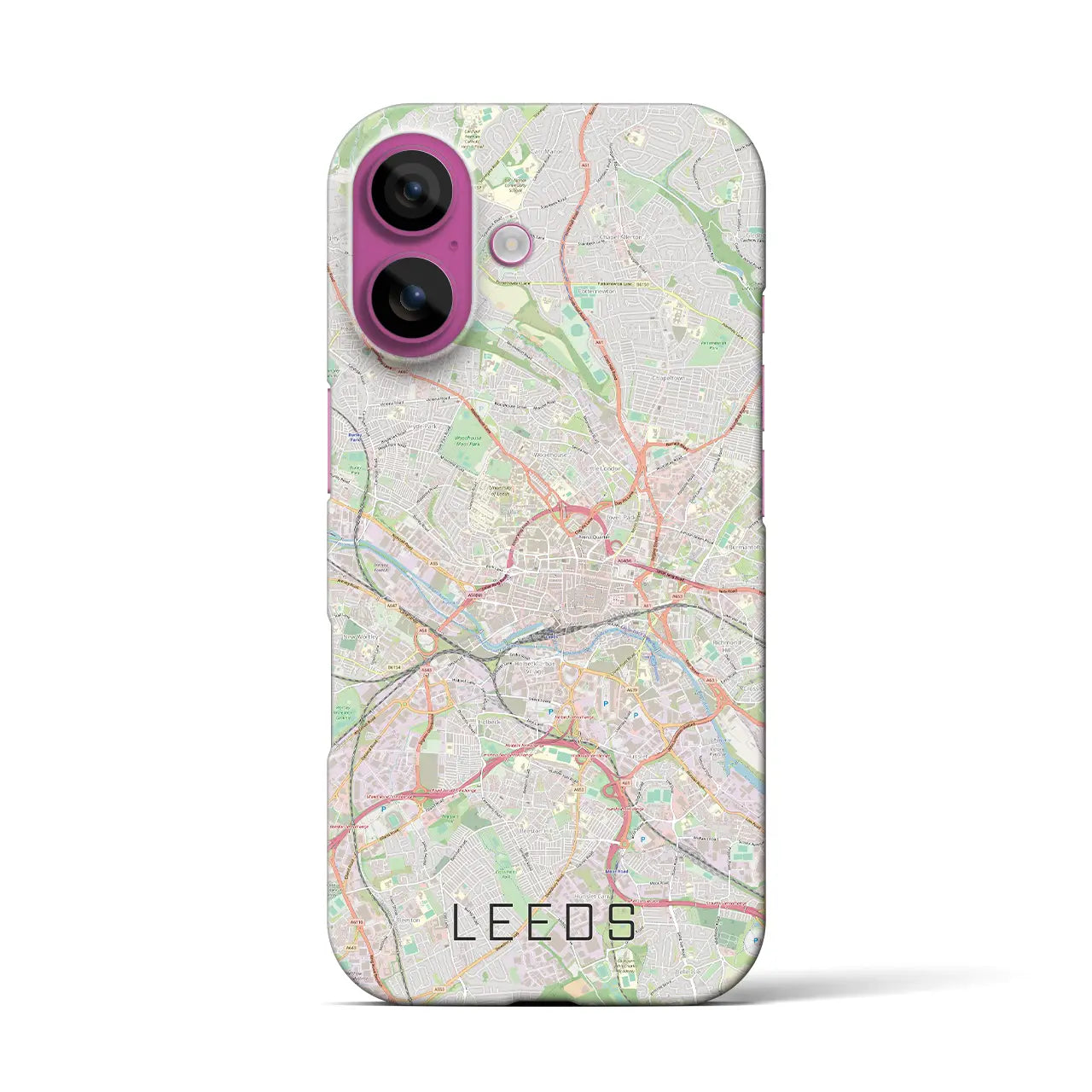 【リーズ(イギリス)】地図柄iPhoneケース(バックカバータイプ)