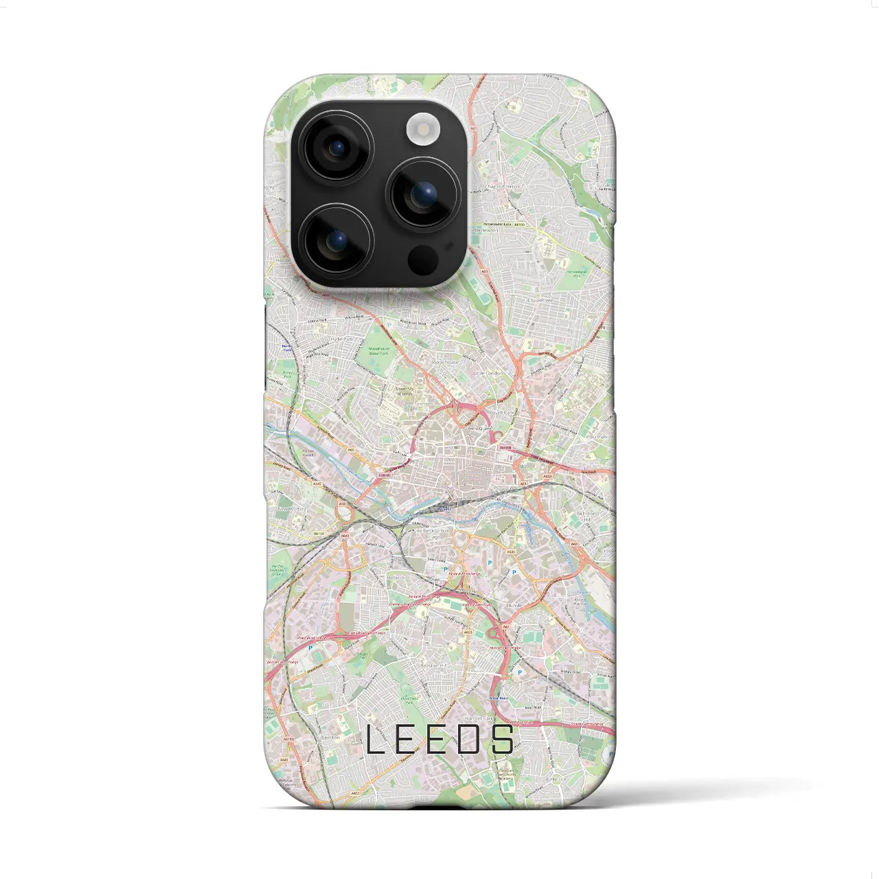 【リーズ(イギリス)】地図柄iPhoneケース(バックカバータイプ)