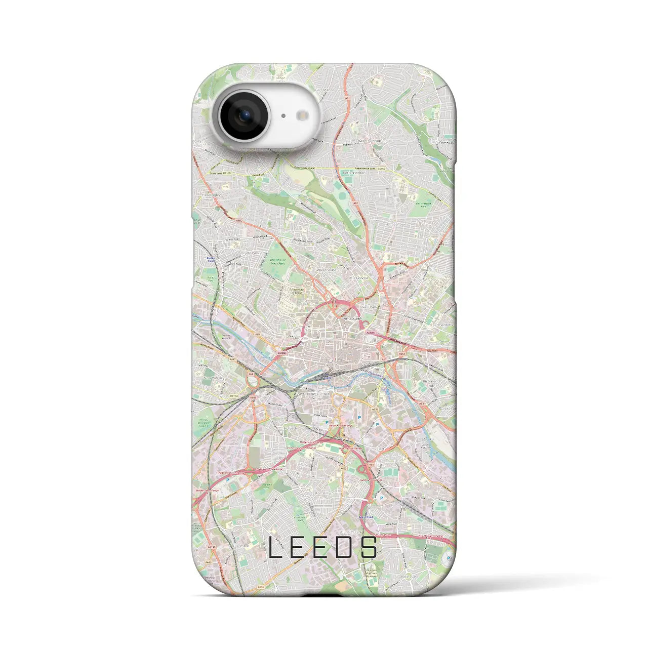 【リーズ(イギリス)】地図柄iPhoneケース(バックカバータイプ)