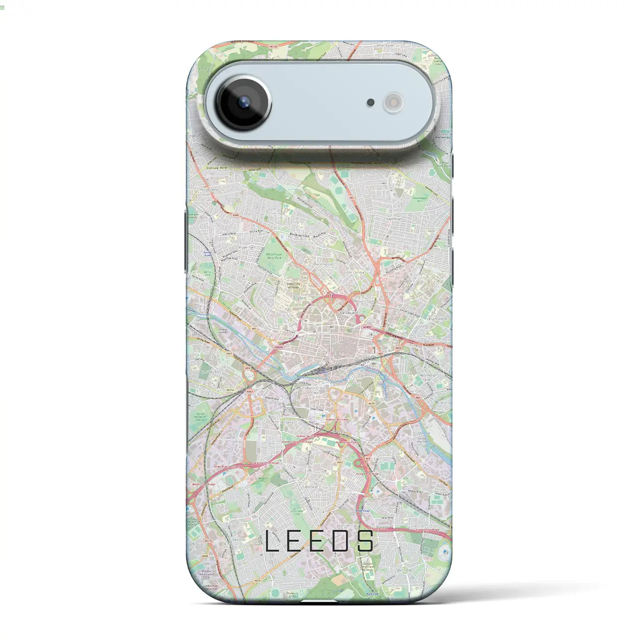 【リーズ(イギリス)】地図柄iPhoneケース(バックカバータイプ)