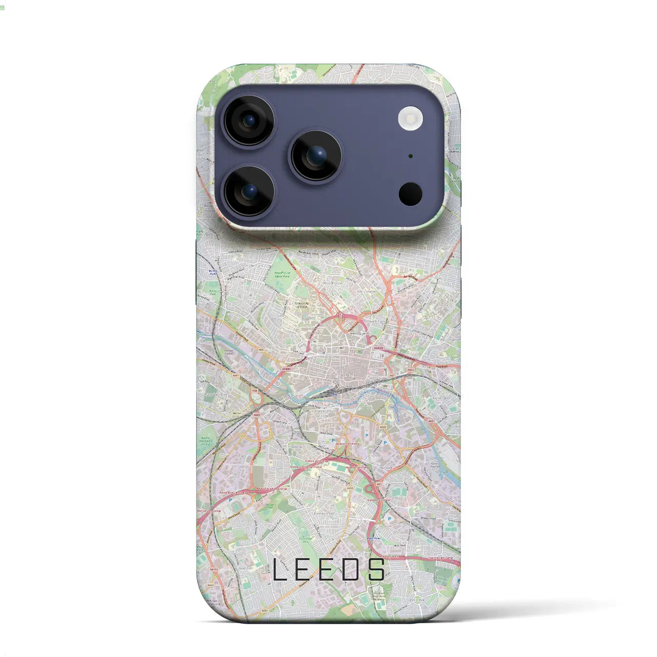 【リーズ(イギリス)】地図柄iPhoneケース(バックカバータイプ)