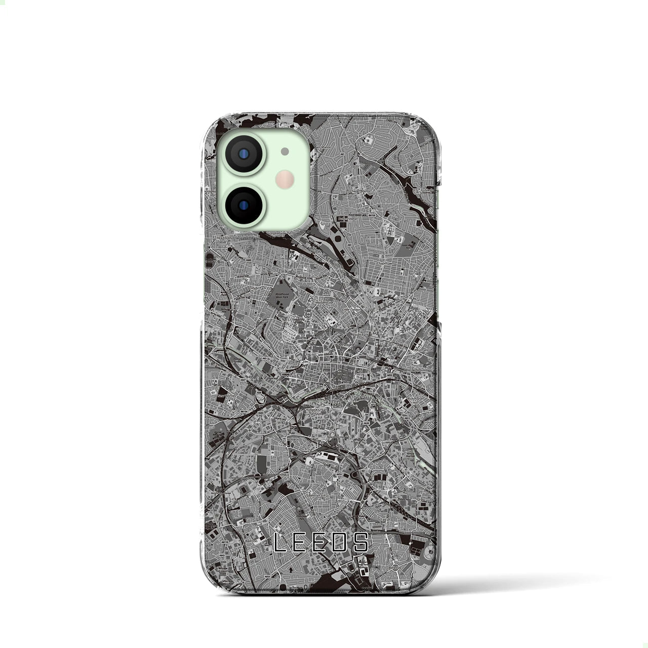 【リーズ(イギリス)】地図柄iPhoneケース(クリアタイプ)