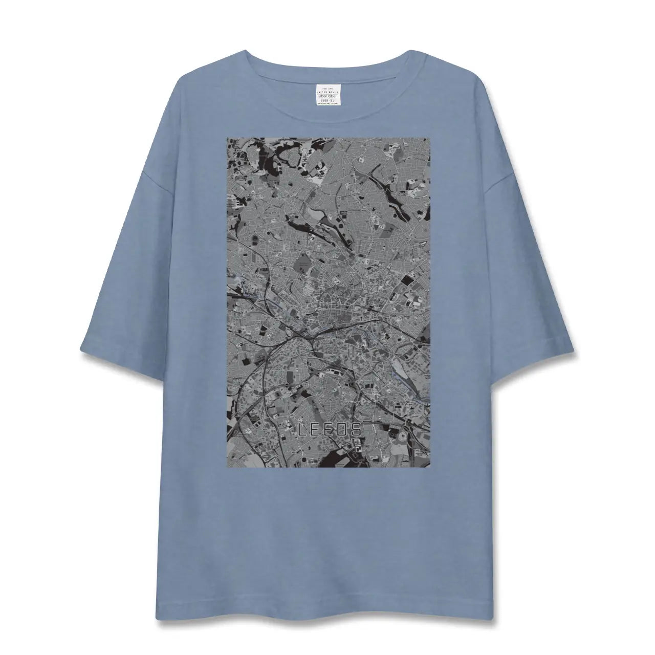 【リーズ(イギリス)】地図柄ビッグシルエットTシャツ