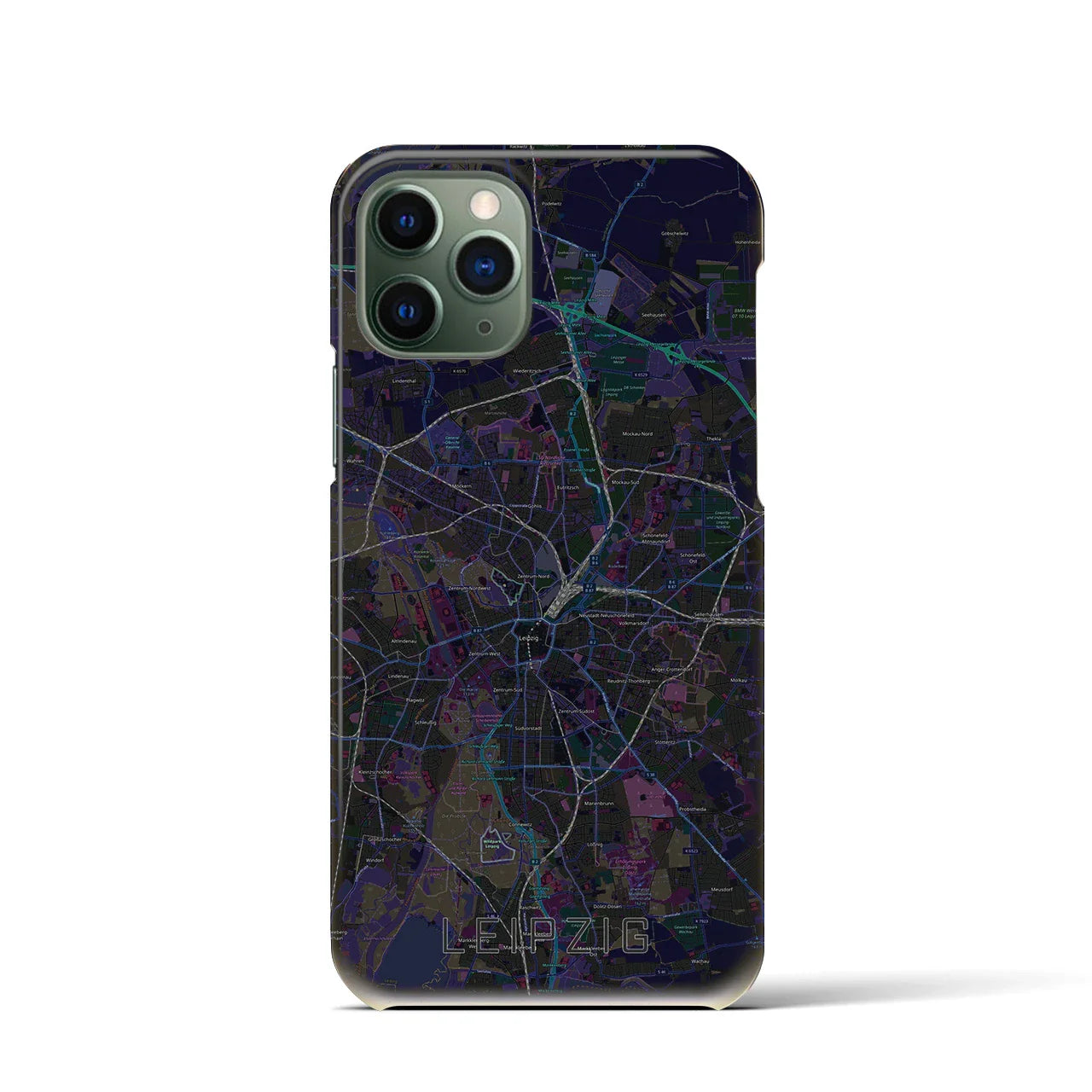 【ライプツィヒ(ドイツ)】地図柄iPhoneケース(バックカバータイプ)