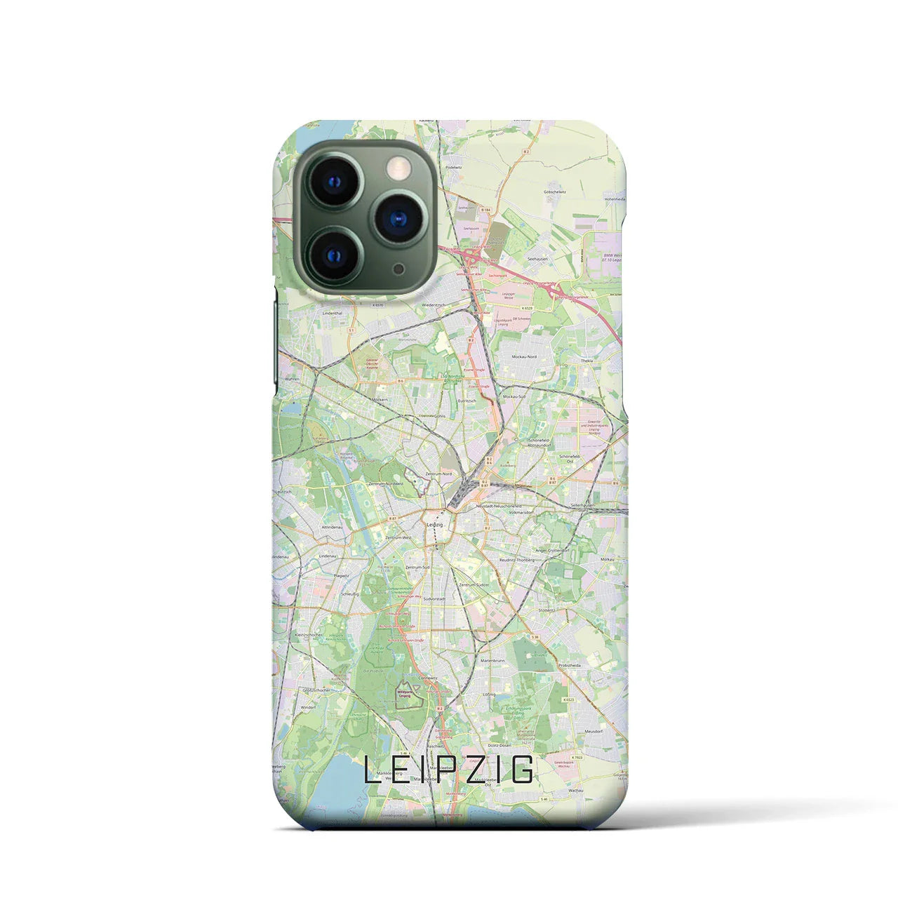 【ライプツィヒ(ドイツ)】地図柄iPhoneケース(バックカバータイプ)