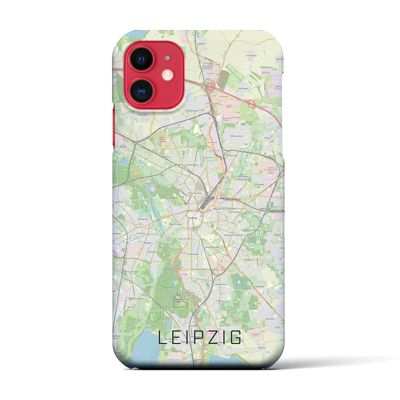 【ライプツィヒ(ドイツ)】地図柄iPhoneケース(バックカバータイプ)