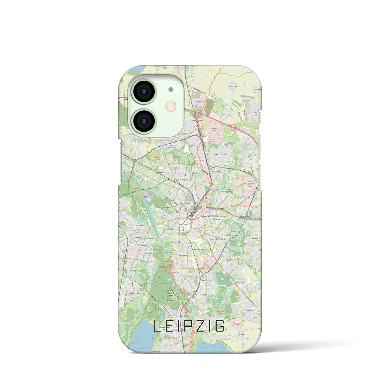 【ライプツィヒ(ドイツ)】地図柄iPhoneケース(バックカバータイプ)