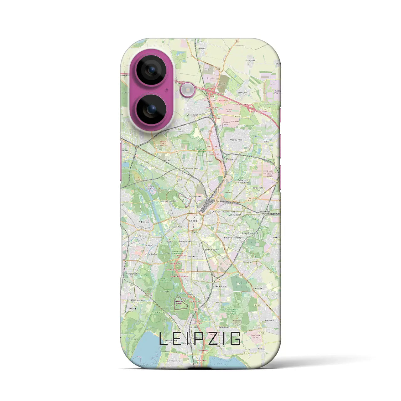 【ライプツィヒ(ドイツ)】地図柄iPhoneケース(バックカバータイプ)