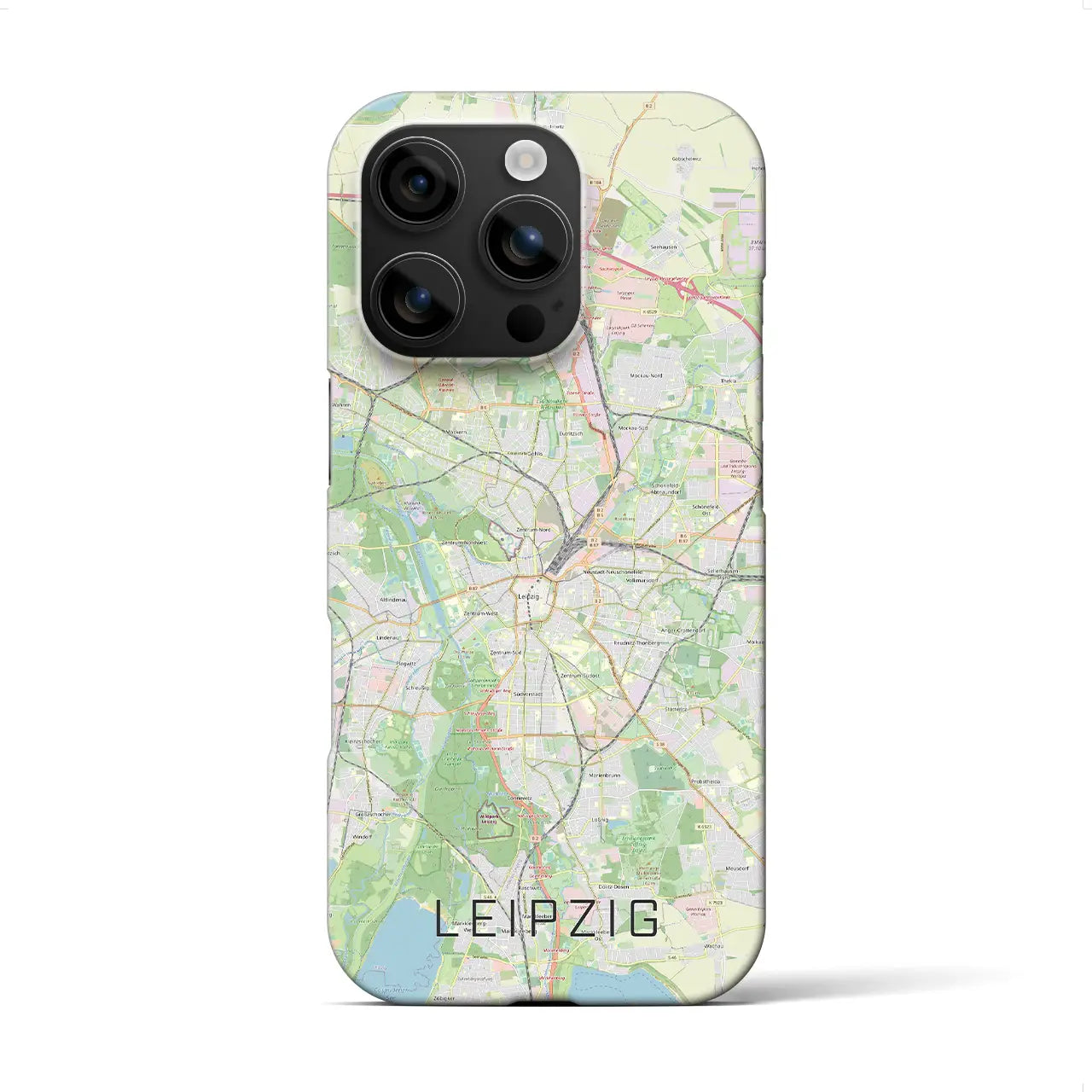 【ライプツィヒ(ドイツ)】地図柄iPhoneケース(バックカバータイプ)
