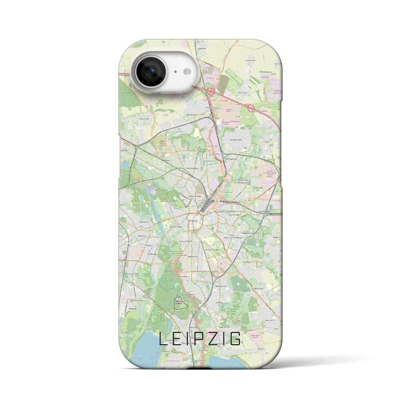 【ライプツィヒ(ドイツ)】地図柄iPhoneケース(バックカバータイプ)