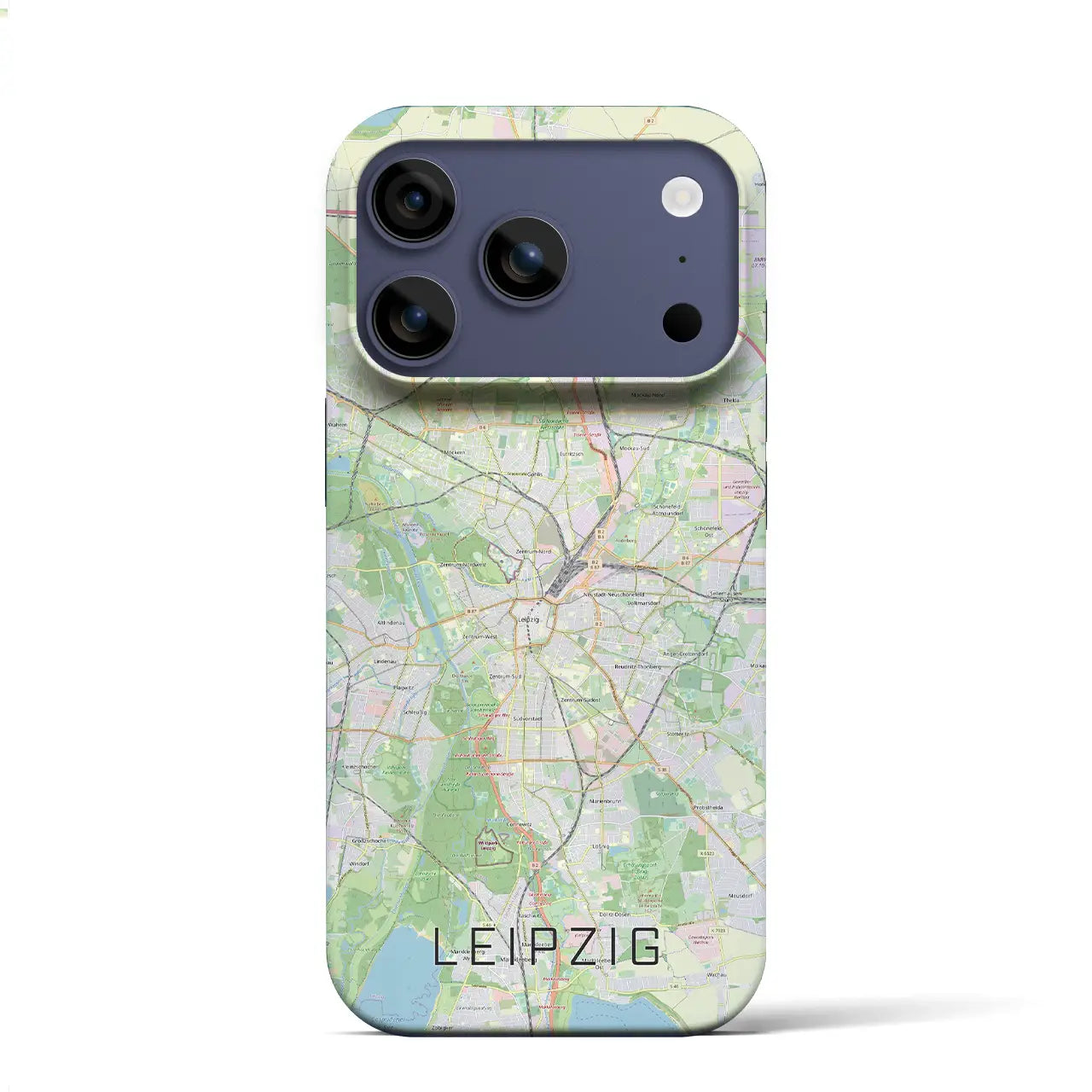 【ライプツィヒ(ドイツ)】地図柄iPhoneケース(バックカバータイプ)