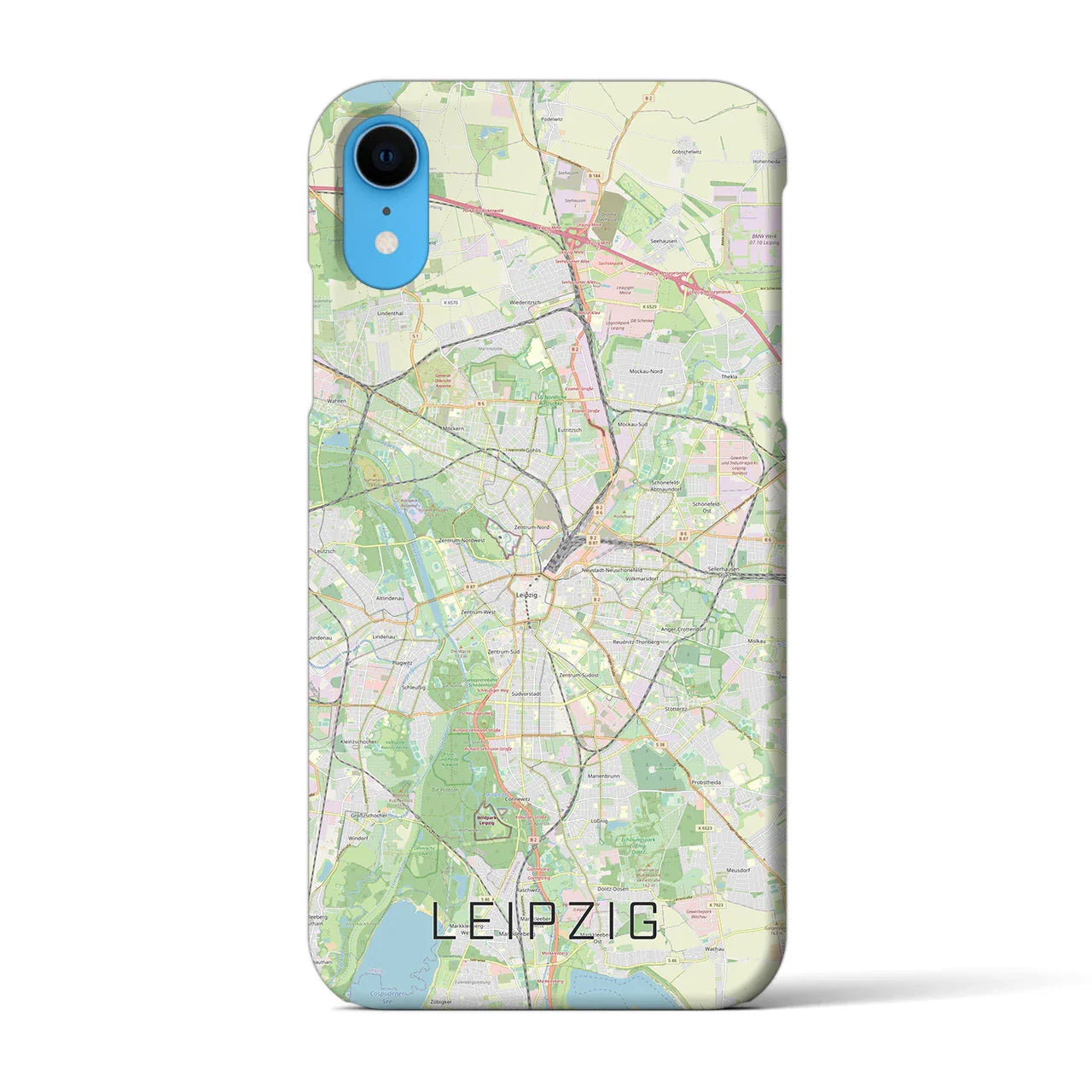 【ライプツィヒ(ドイツ)】地図柄iPhoneケース(バックカバータイプ)