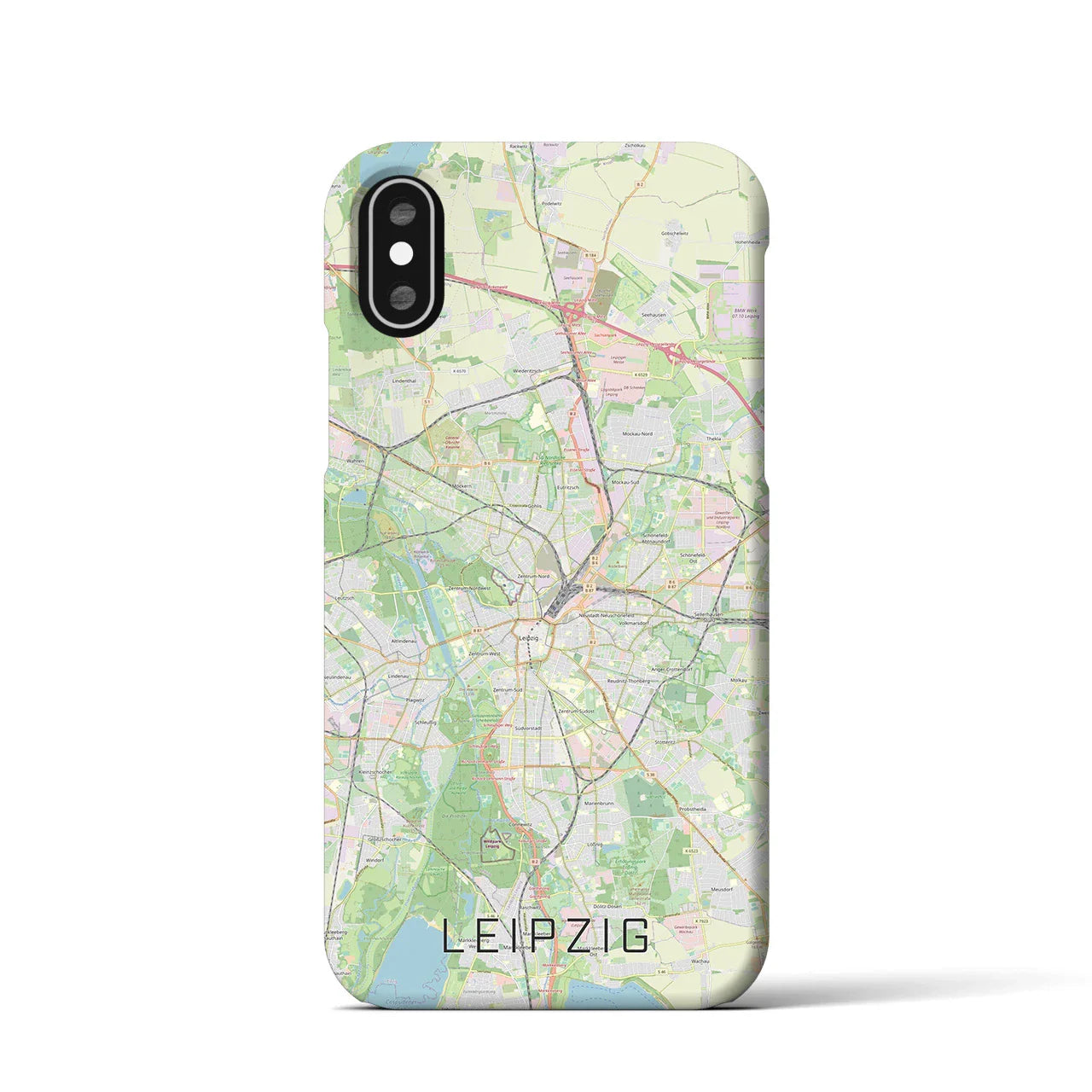 【ライプツィヒ(ドイツ)】地図柄iPhoneケース(バックカバータイプ)