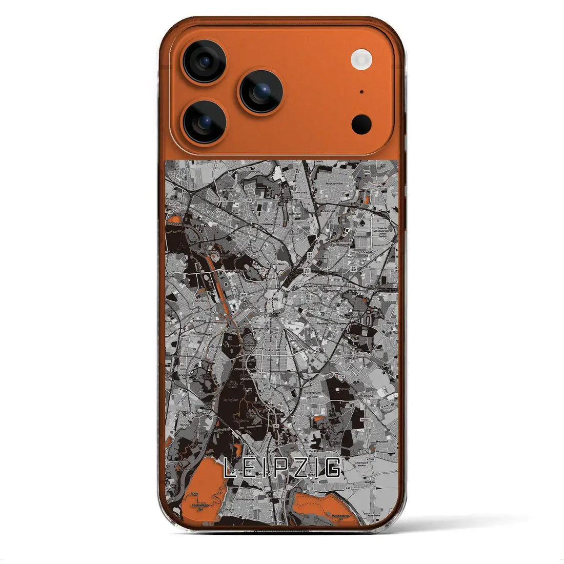 【ライプツィヒ(ドイツ)】地図柄iPhoneケース(クリアタイプ)