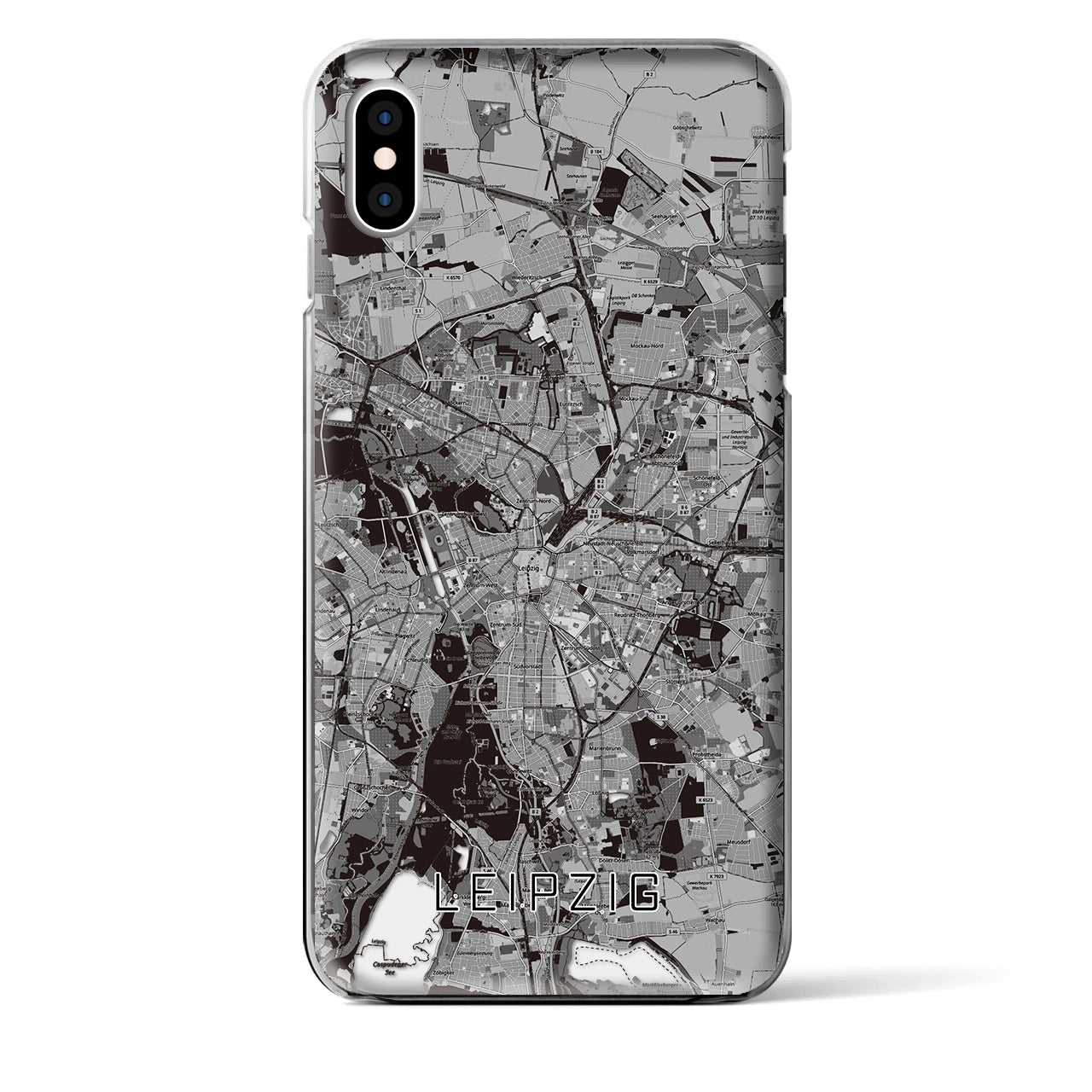 【ライプツィヒ(ドイツ)】地図柄iPhoneケース(クリアタイプ)