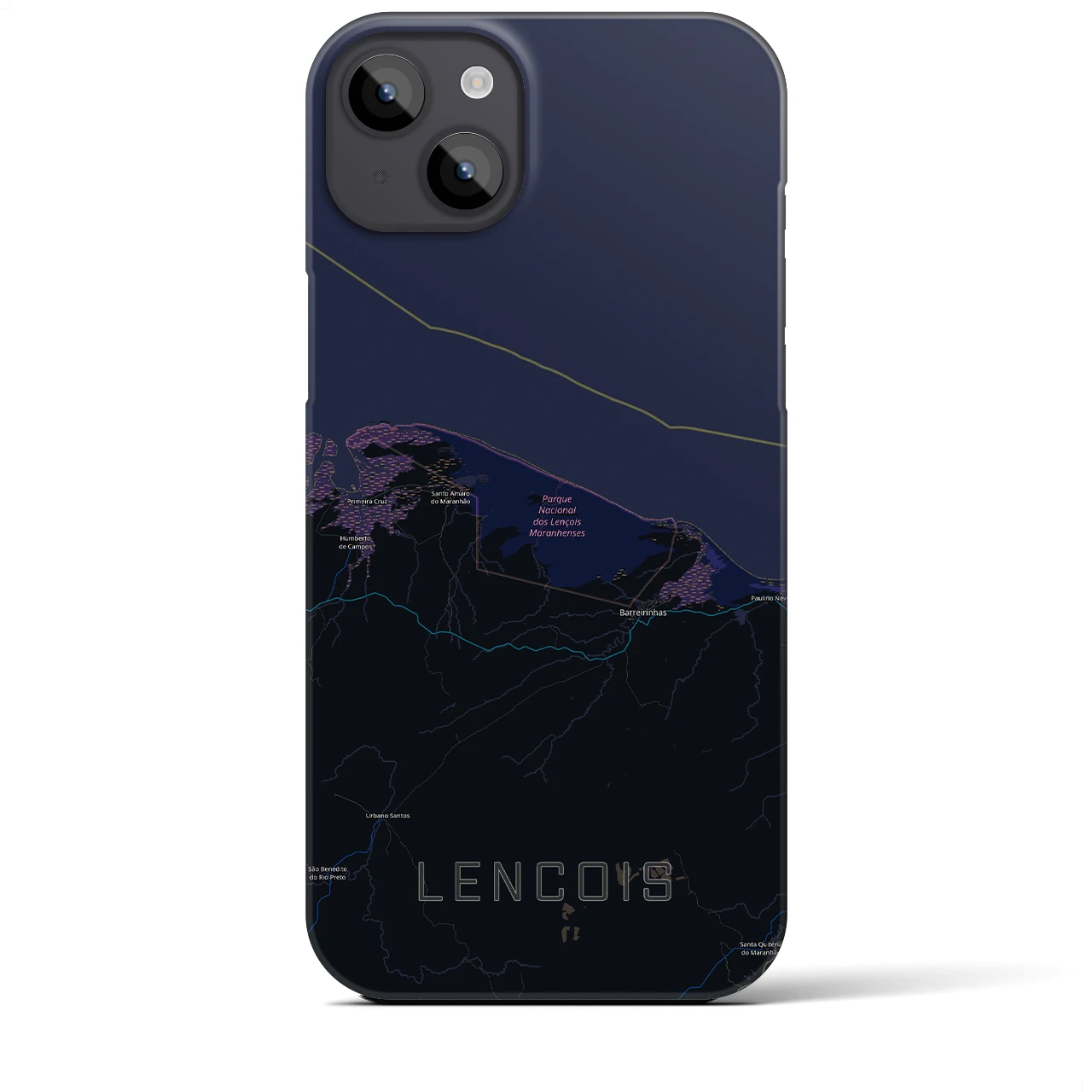 【レンソイス(ブラジル)】地図柄iPhoneケース(バックカバータイプ)