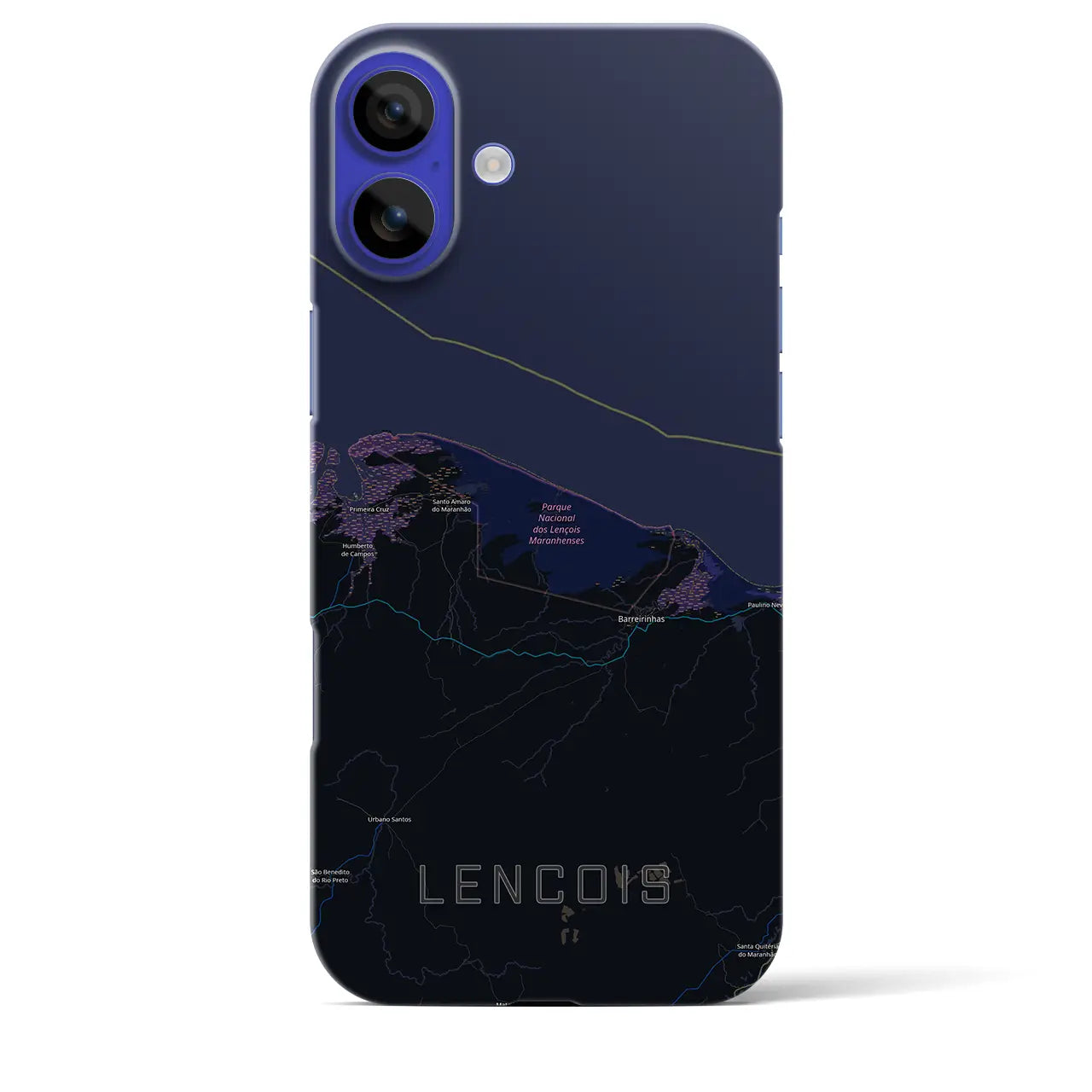 【レンソイス(ブラジル)】地図柄iPhoneケース(バックカバータイプ)