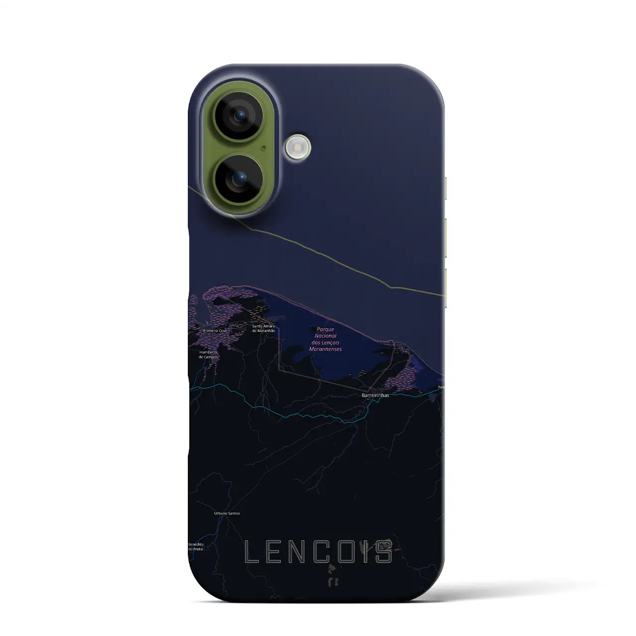 【レンソイス(ブラジル)】地図柄iPhoneケース(バックカバータイプ)