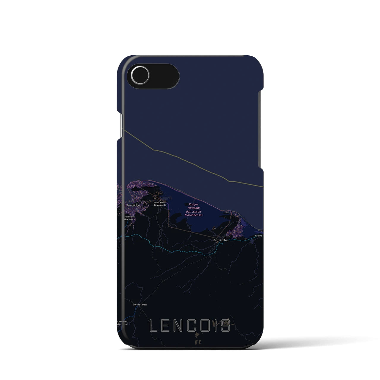 【レンソイス(ブラジル)】地図柄iPhoneケース(バックカバータイプ)