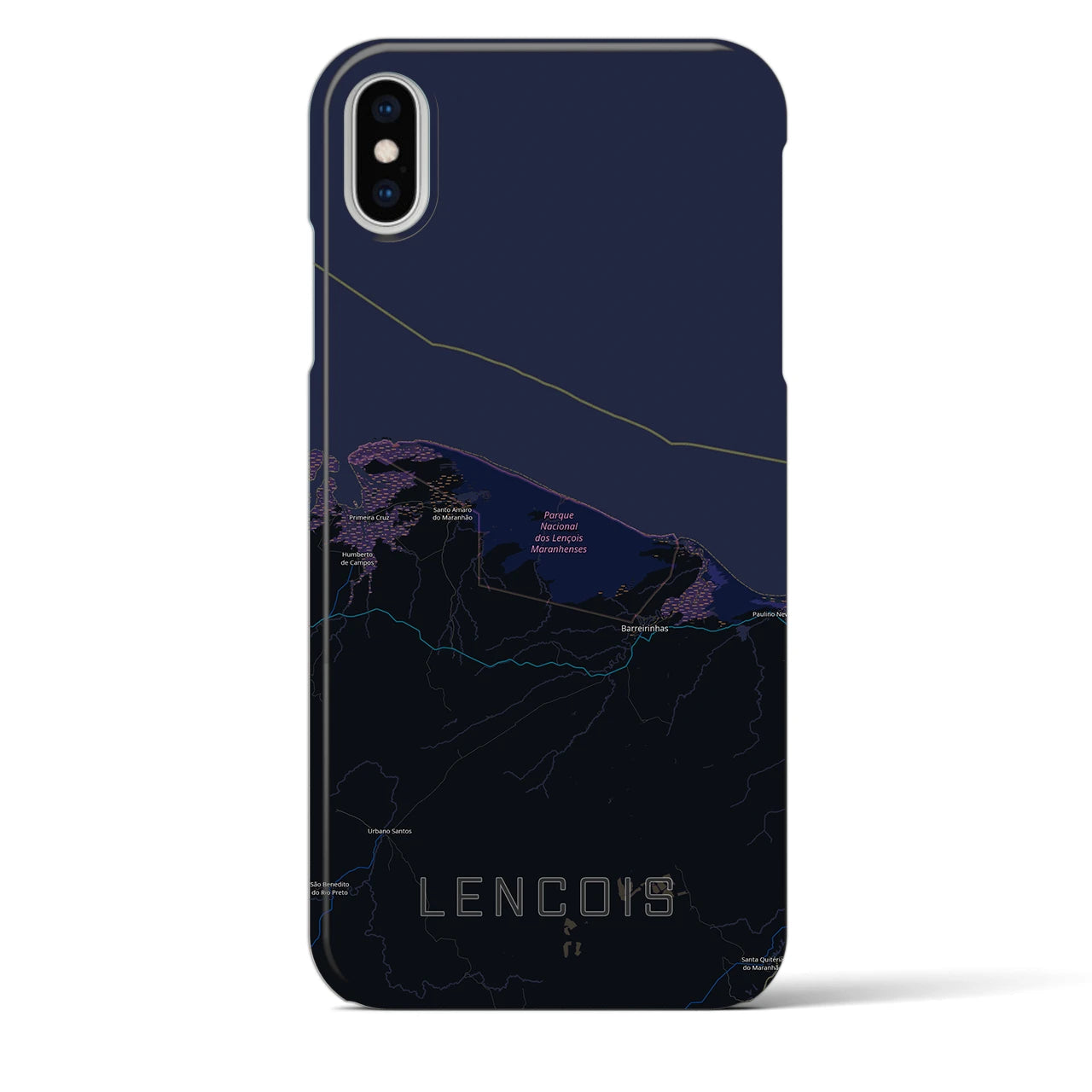 【レンソイス(ブラジル)】地図柄iPhoneケース(バックカバータイプ)