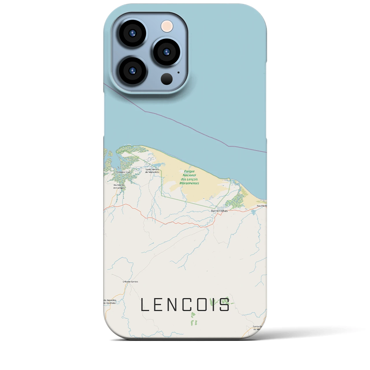 【レンソイス(ブラジル)】地図柄iPhoneケース(バックカバータイプ)
