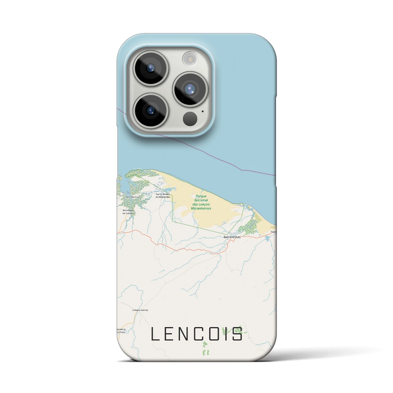 【レンソイス(ブラジル)】地図柄iPhoneケース(バックカバータイプ)